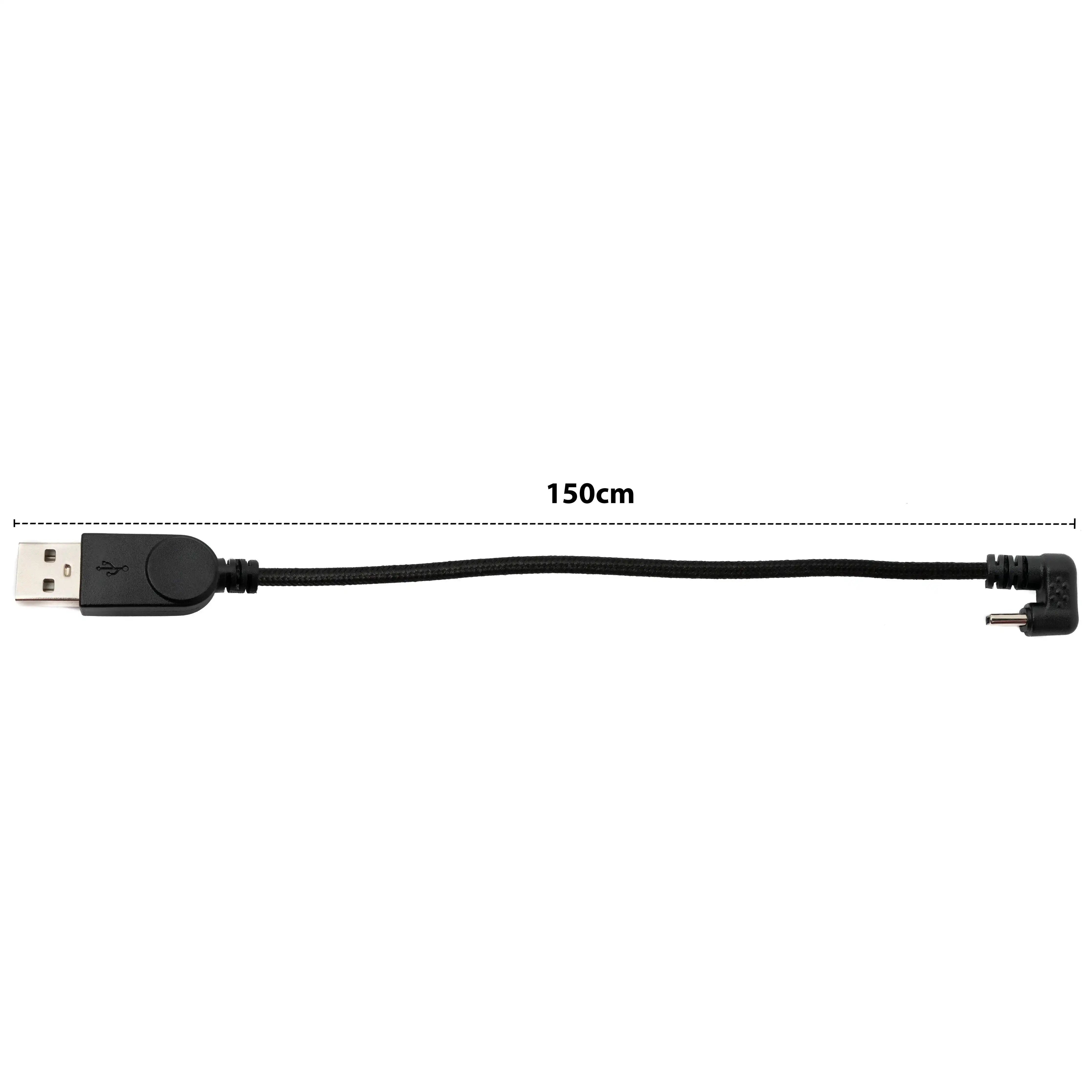 SYSTEM-S USB 3.1 U Turn Kabel Mit 180 Grad Biegung Typ C Auf USB Typ A Geflochten 150 cm