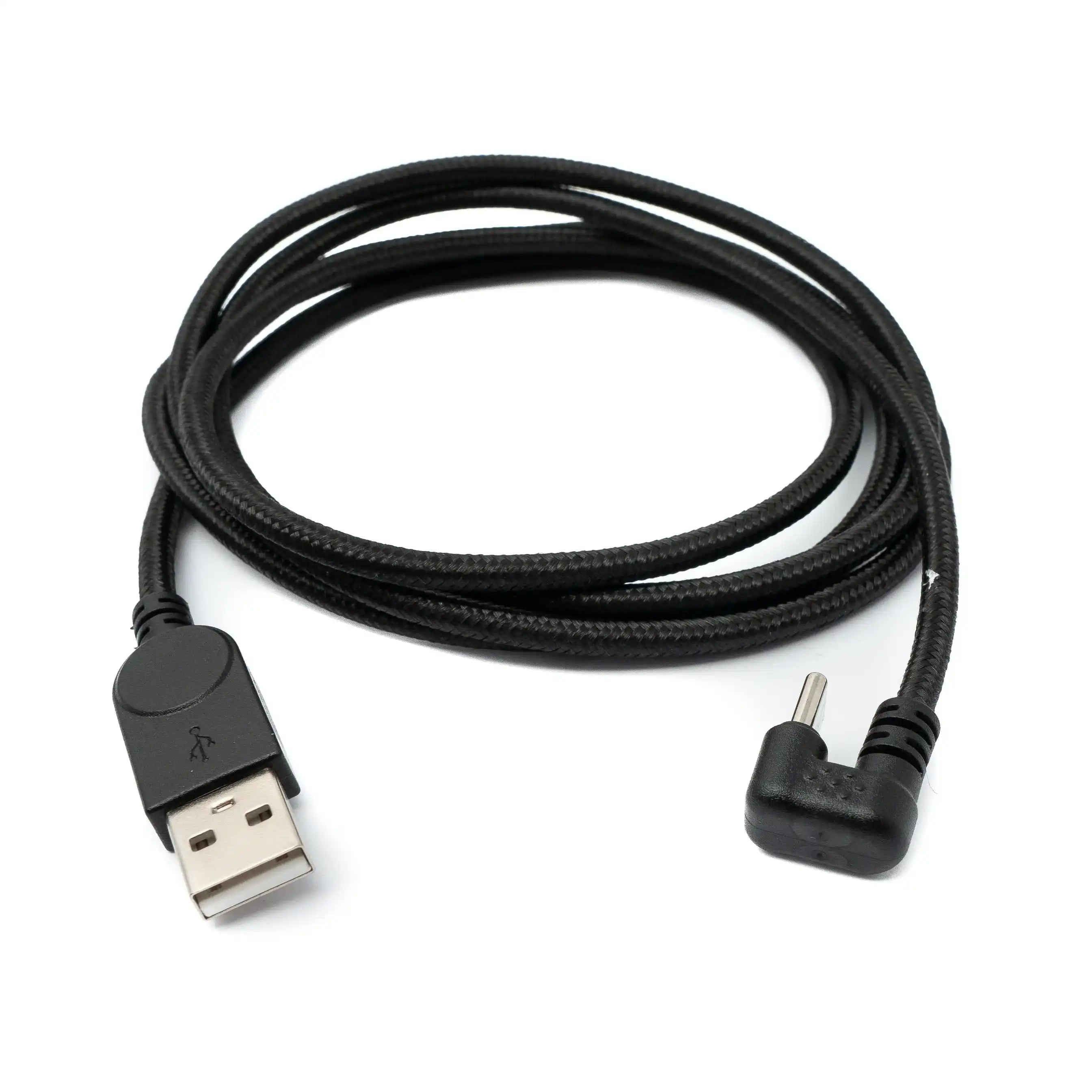 SYSTEM-S USB 3.1 U Turn Kabel Mit 180 Grad Biegung Typ C Auf USB Typ A Geflochten 150 cm