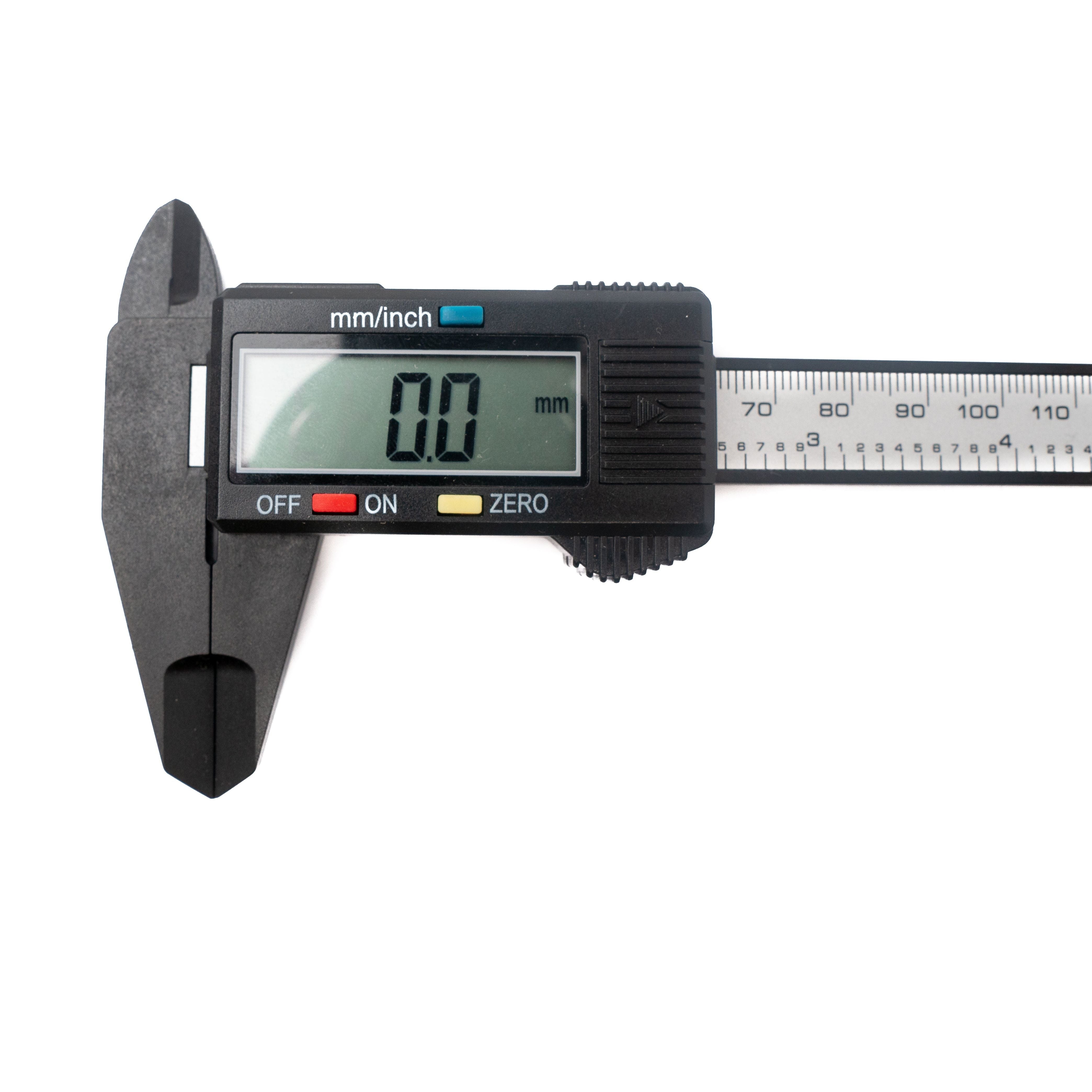 SYSTEM-S Messschieber digital 150 mm Zero Funktion verschiedene Modi in Schwarz