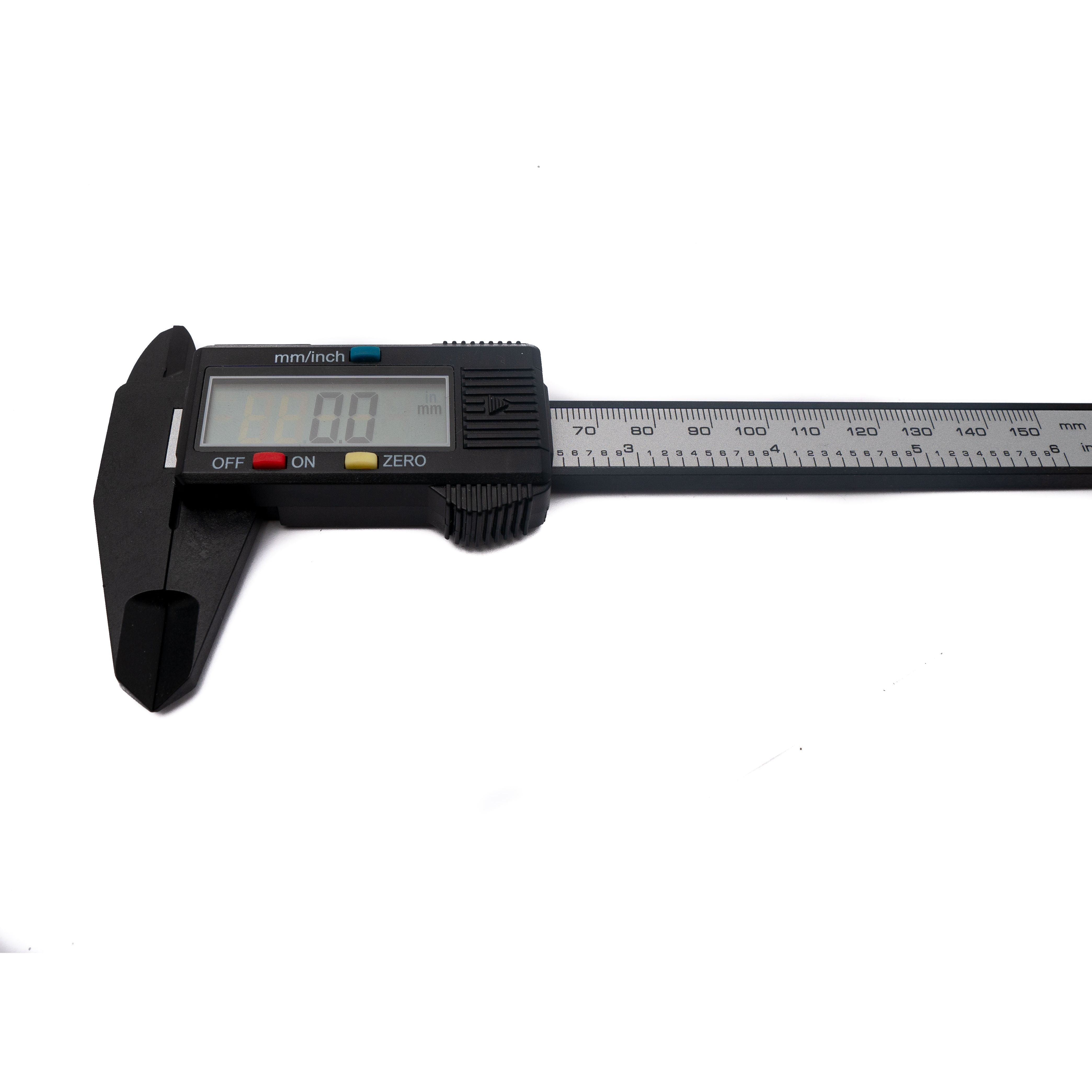 SYSTEM-S Messschieber digital 150 mm Zero Funktion verschiedene Modi in Schwarz