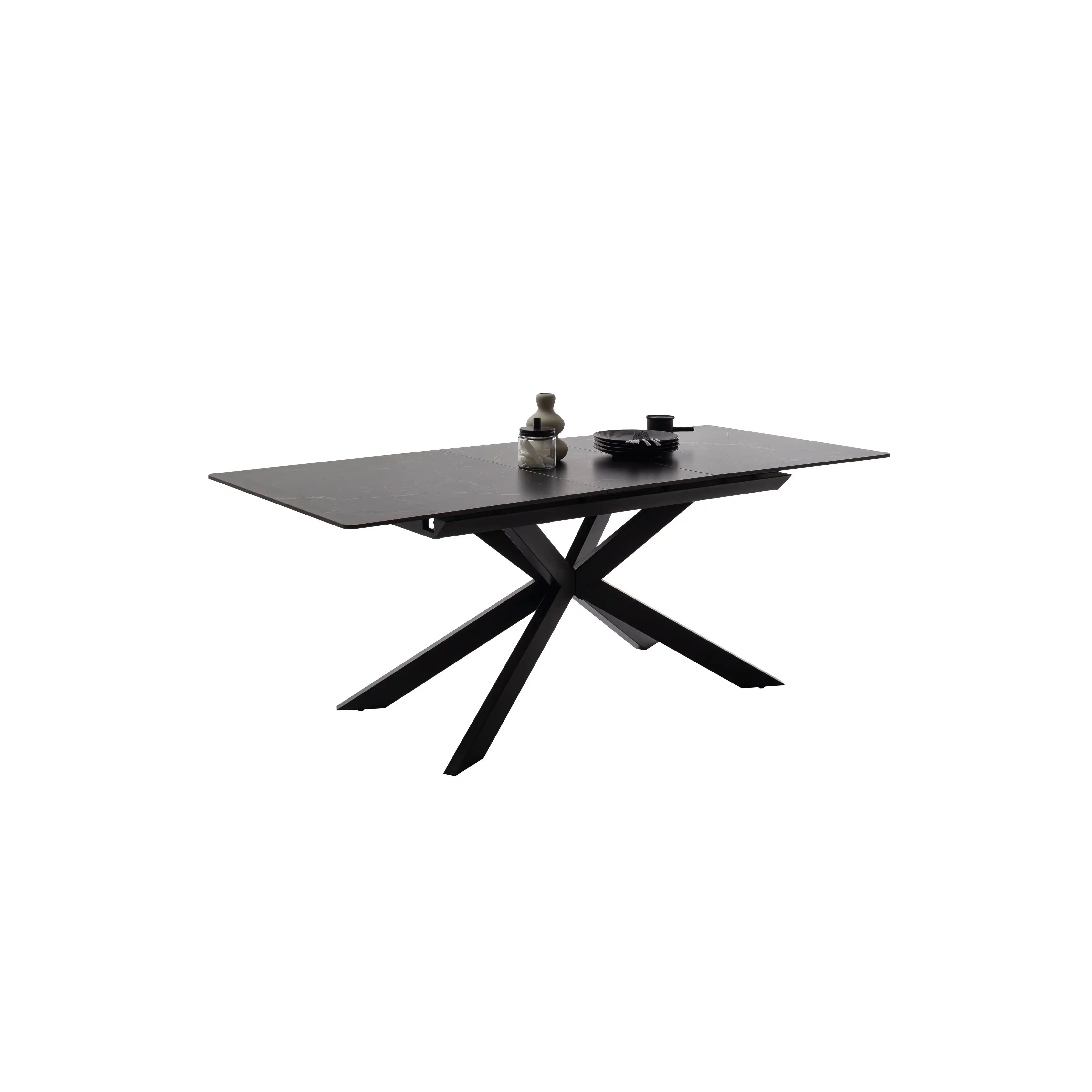 Bonanza Auszugstisch Keramik Anthrazit Marmoriert Lift Synchronauszug Zanuro ProX