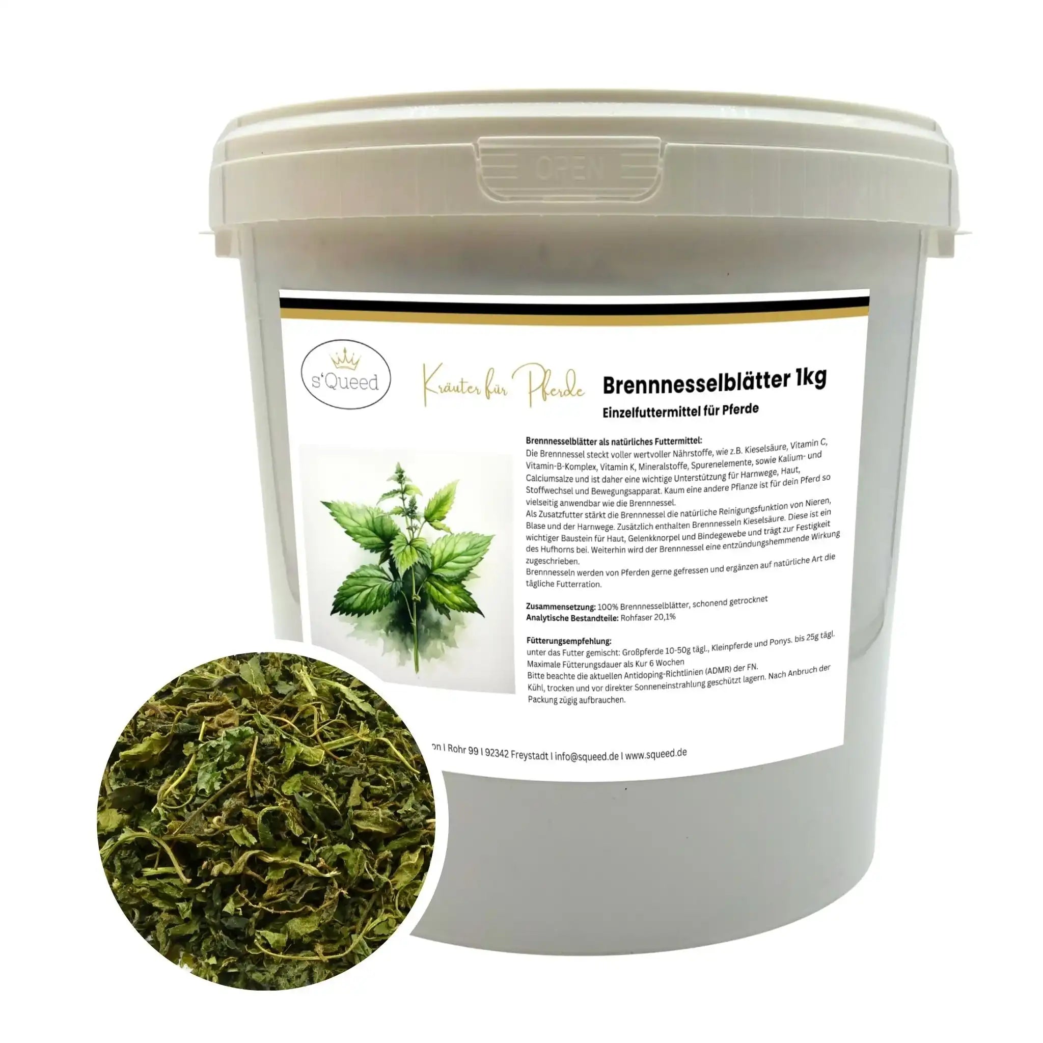 Brennnessel Für Pferde Natürliche Unterstützung Für Nieren Stoffwechsel Haut Gelenke Einzelfuttermittel by s`Queed