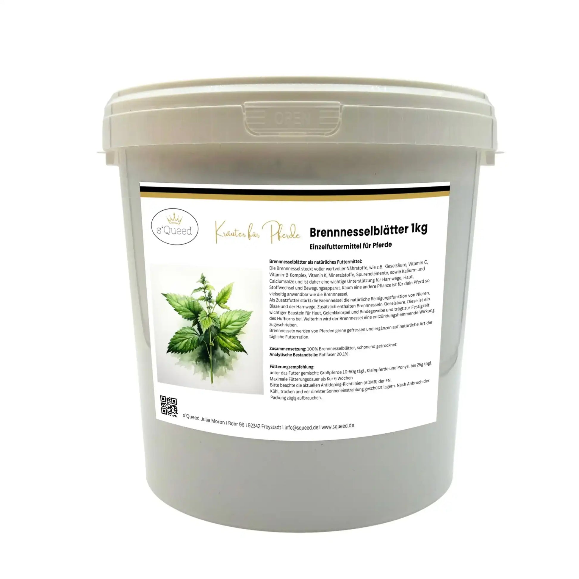 Brennnessel Für Pferde Natürliche Unterstützung Für Nieren Stoffwechsel Haut Gelenke Einzelfuttermittel by s`Queed