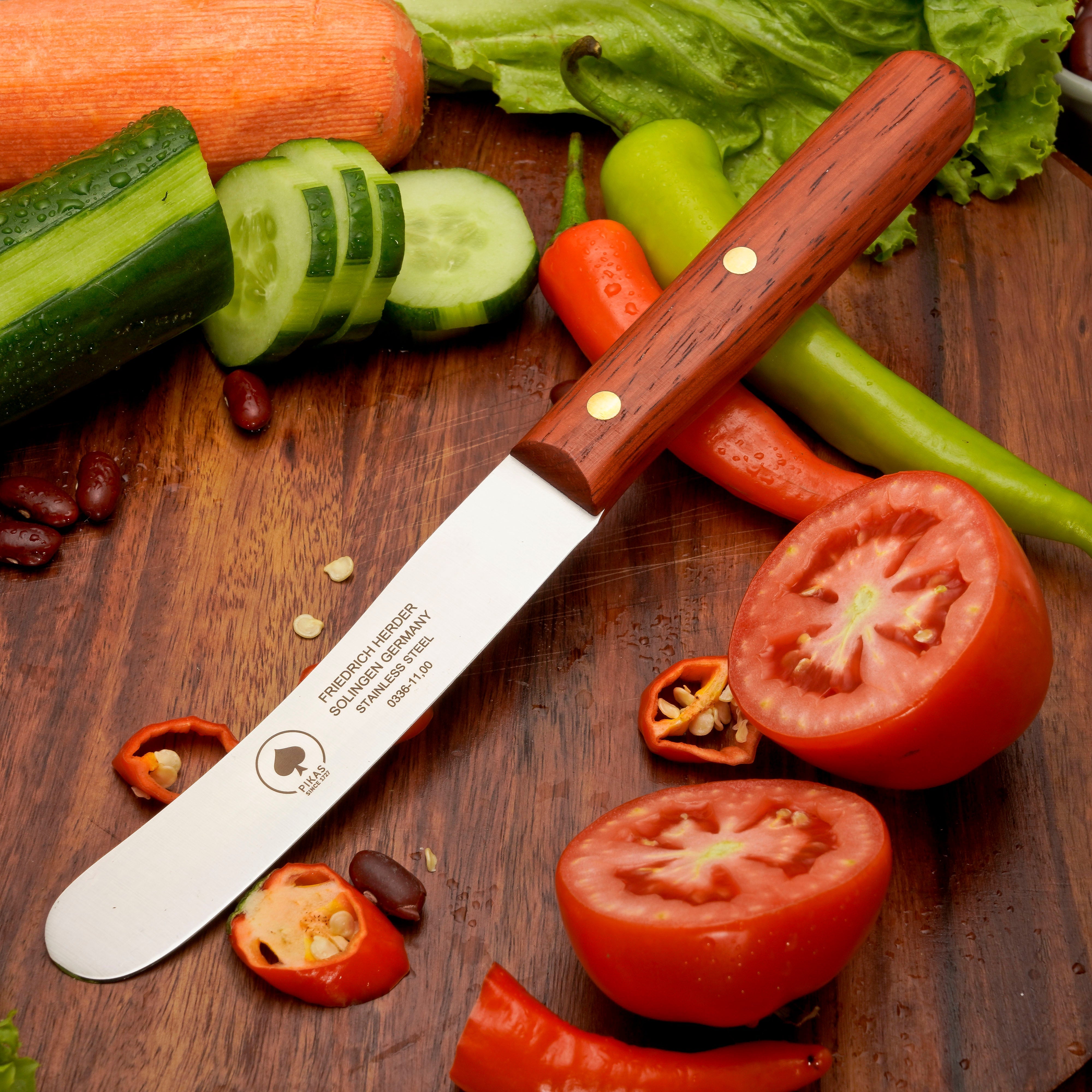 Buckelsmesser Frühstücksmesser Pikas Handgefertigt In Traditioneller Und Moderner Schleiftechnik Für Anhaltende Schärfe