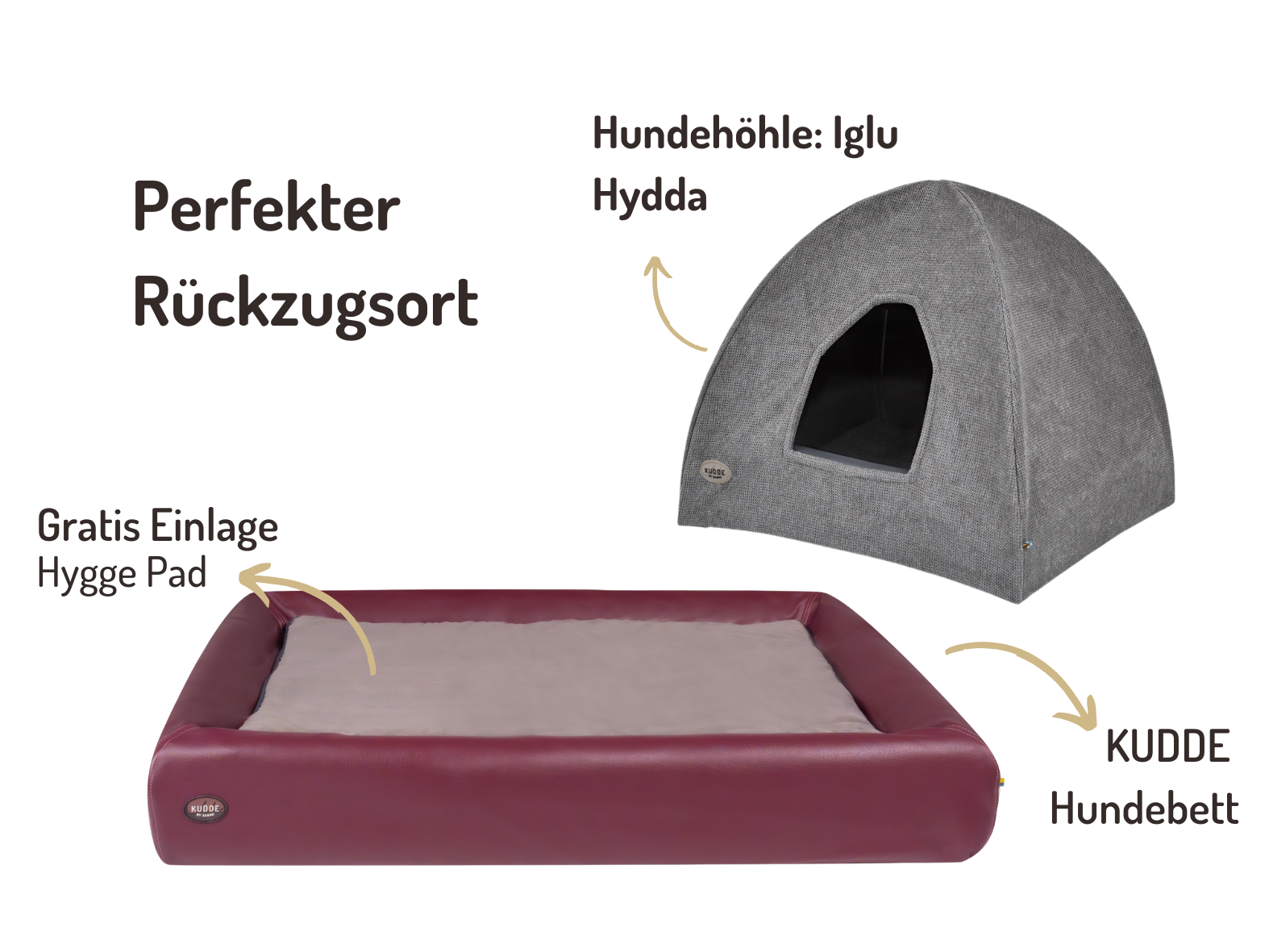 Hundehöhlen-Bundle | KUDDE + Iglu Hydda