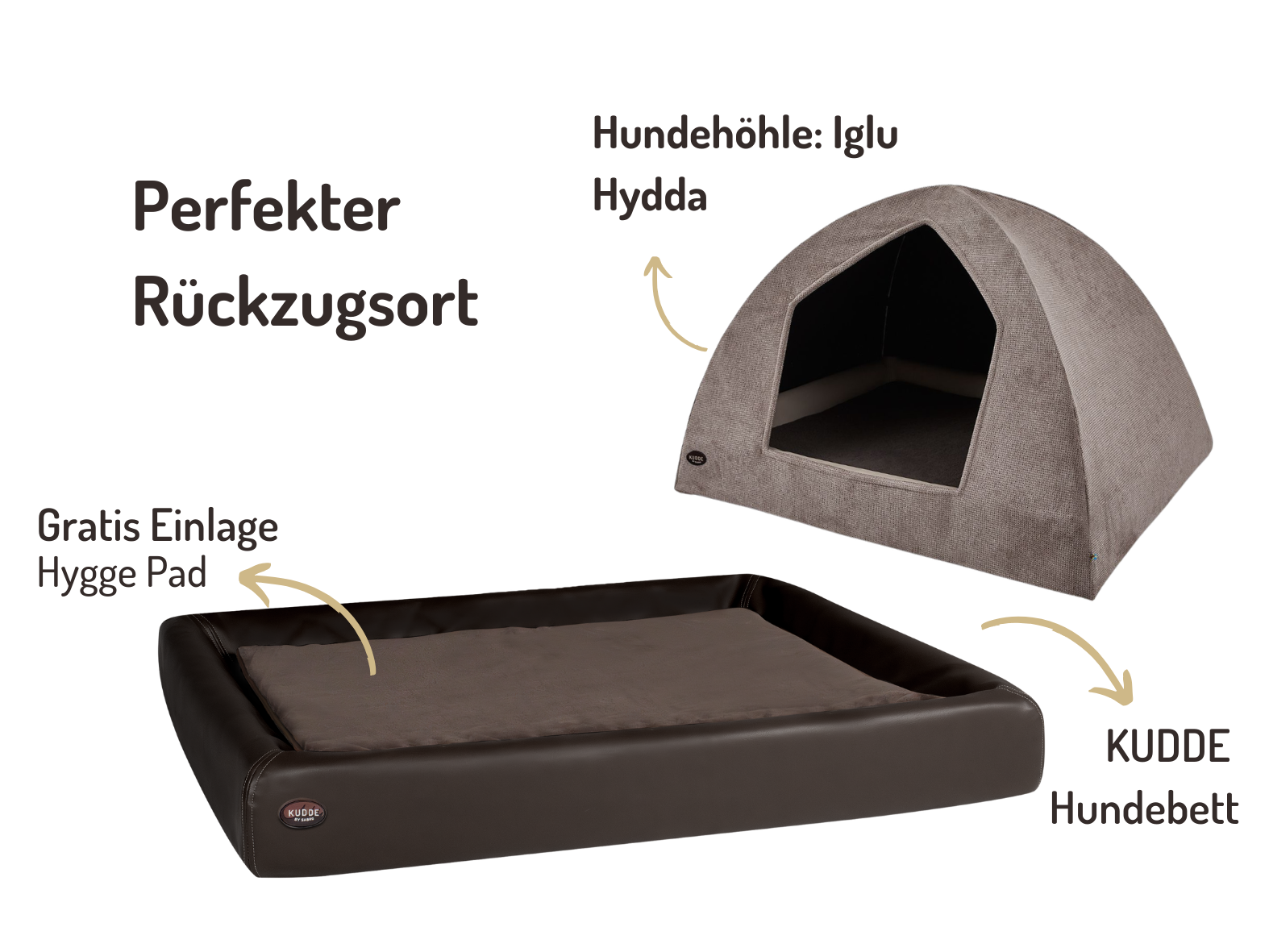 Hundehöhlen-Bundle | KUDDE + Iglu Hydda