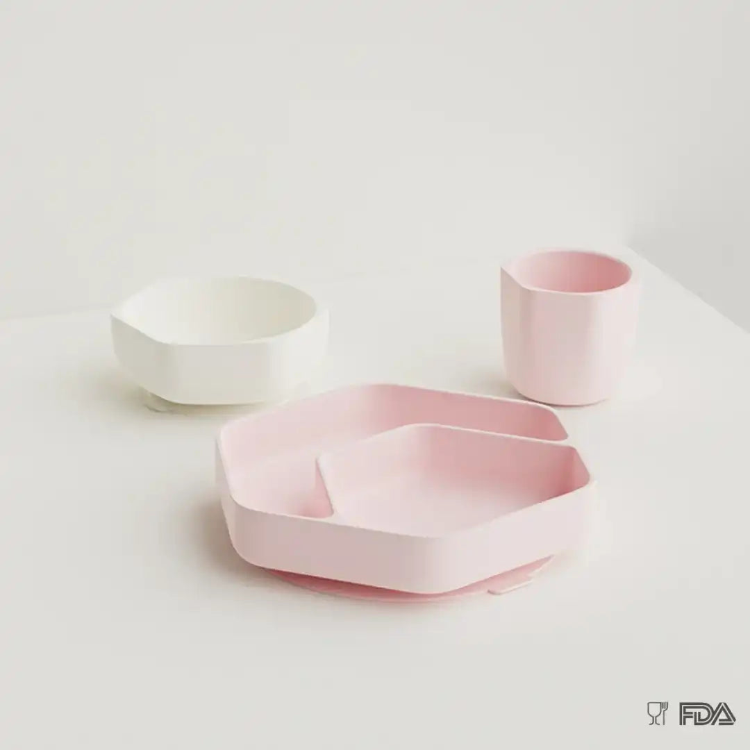 Toddler feeding Set (Rosa)