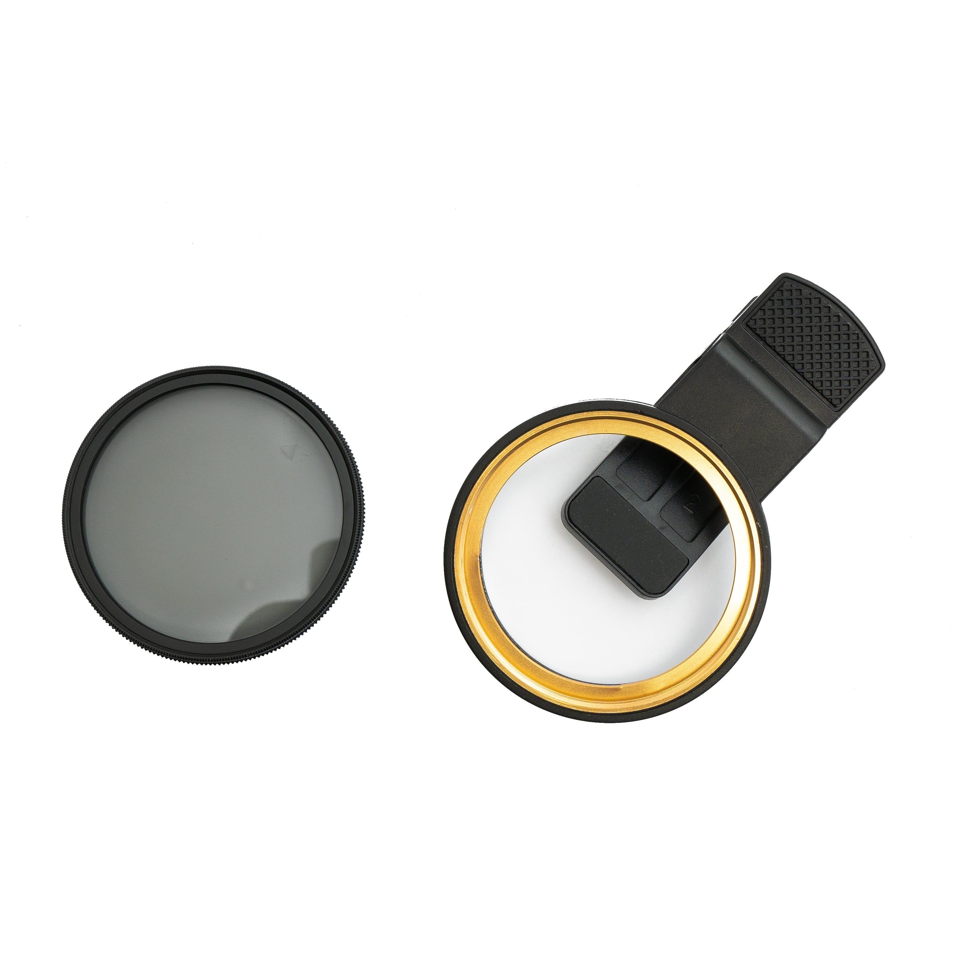 CPL 52 mm Circular Polarizer Filter Mit Clip Für Smartphone Kamera Linse Schwarz