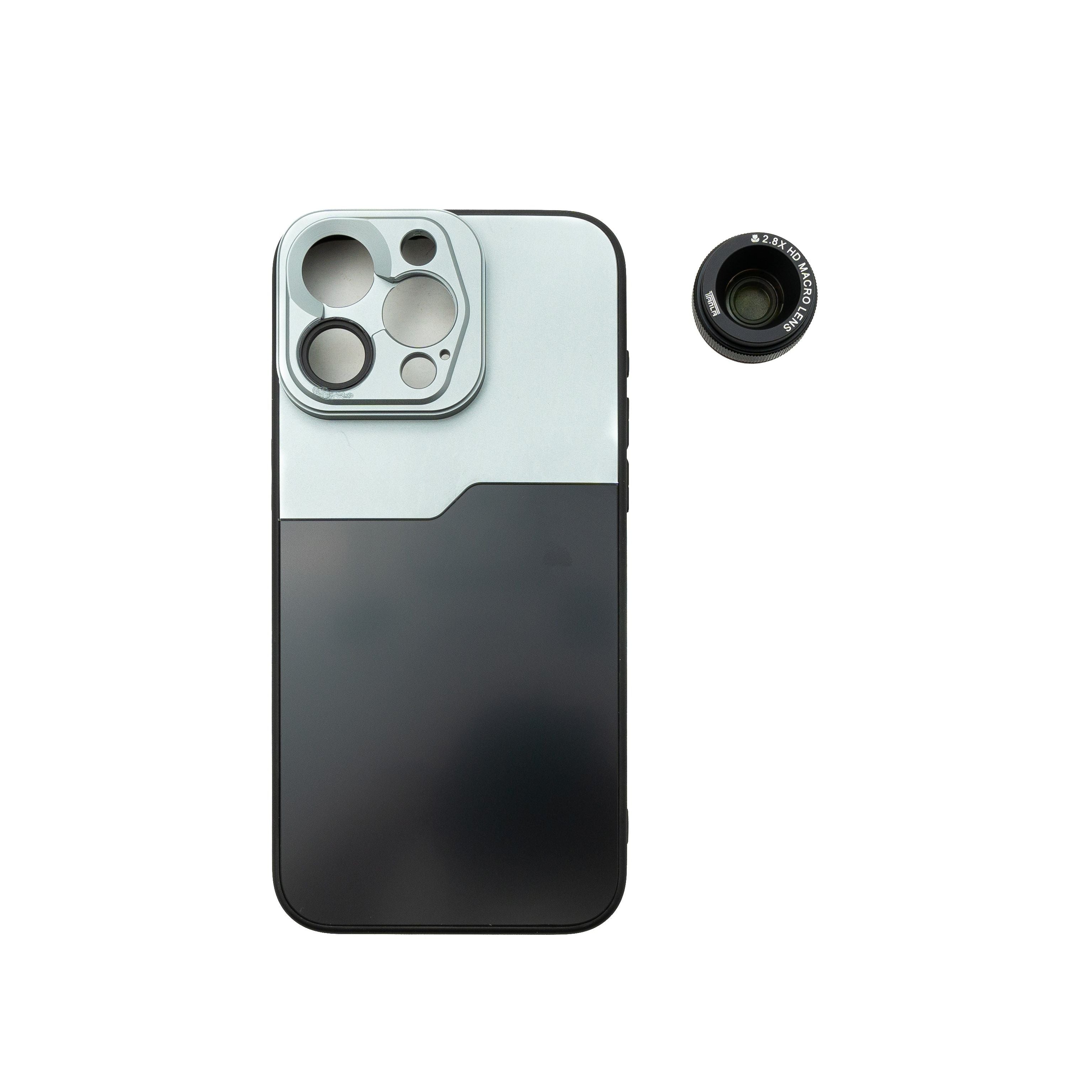 Makro Linse 2,8x 37mm HD Filter Mit Hülle Für iPhone 15 Pro Max Makroaufnahme Detailklarheit