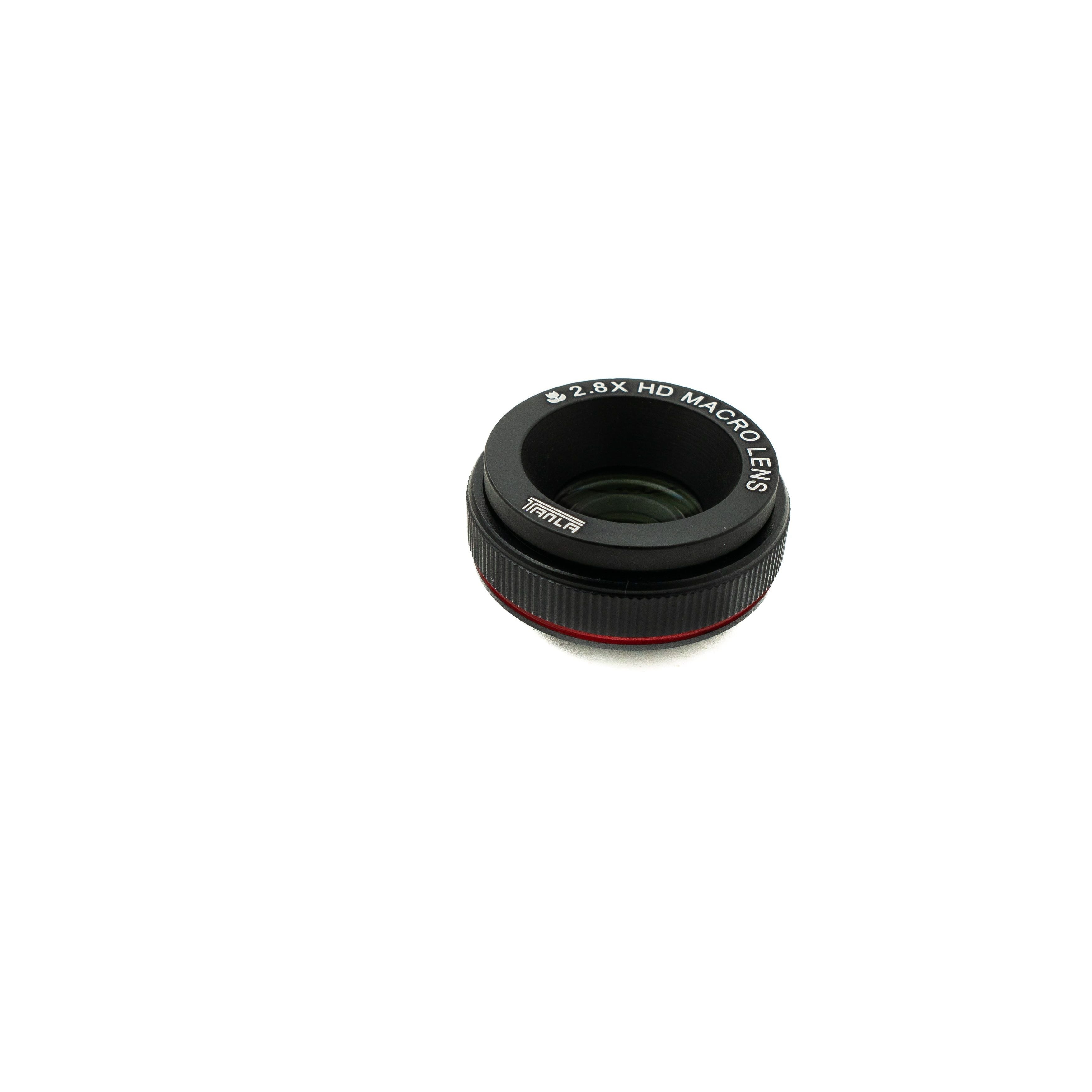 Makro Linse 2,8x 37 mm HD Filter Mit Hartschalenhülle Für iPhone 15 Pro Schwarz Grau