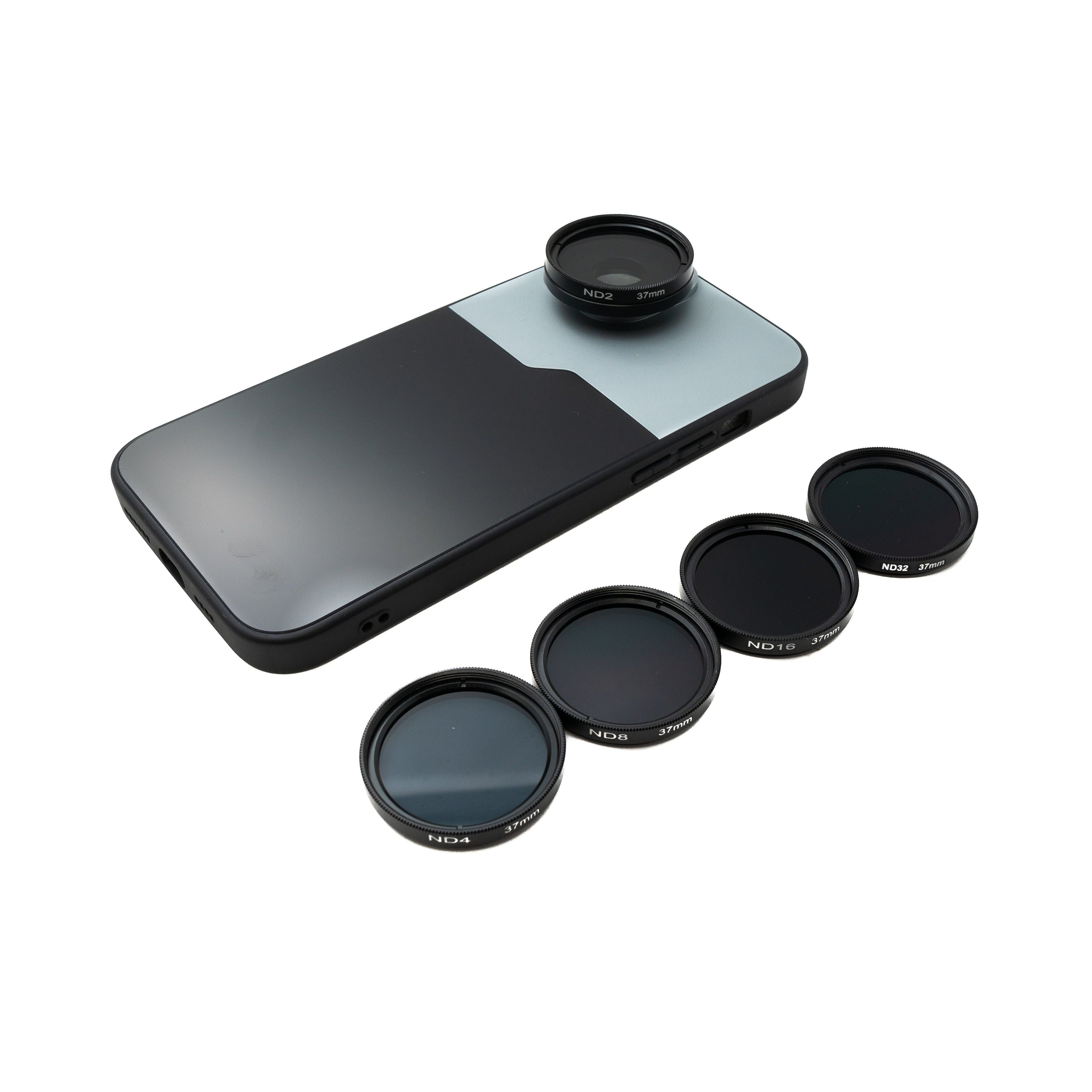ND Filter Set 37 mm Für iPhone 15 Plus Reduziert Reflexionen Streulicht Geisterbilder Kontrast