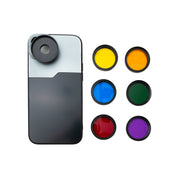 Farbfilter Set 37 mm, 6 Stück Farbfilter Mit Gewinde Und Hülle Für iPhone 15 Plus