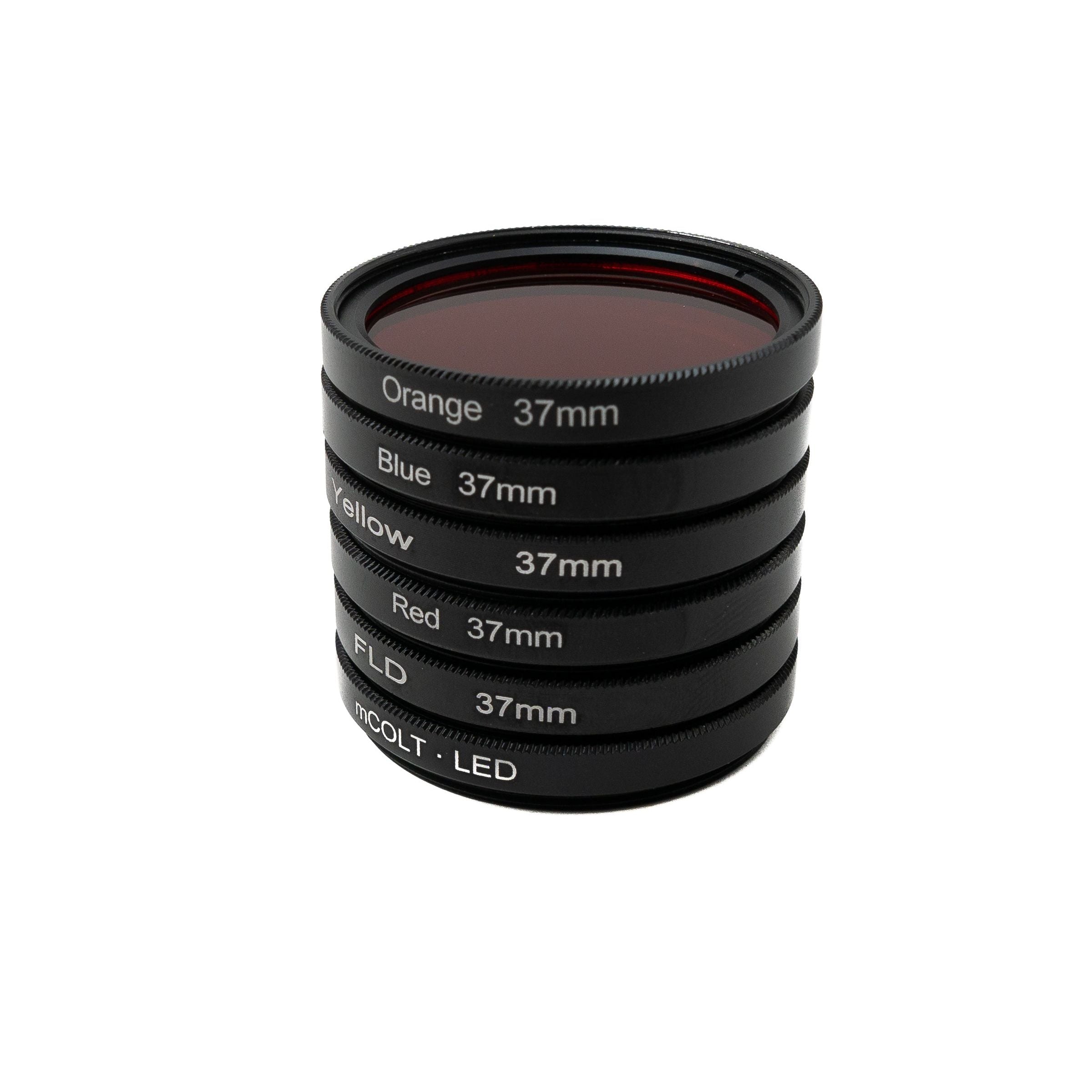 Farbfilter Set 37 mm Für iPhone 15 Pro Mit Gewinde Sechs Farbfilter Blau Gelb Rot Grün Lila