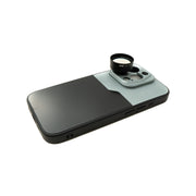 3x Teleobjektiv Zoom Linse Für iPhone 15 Pro Mit 37 Mm Filter Und Hülle Schwarz Grau