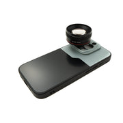 EF70mm Porträt Tele Objektiv Für iPhone 15 Pro Mit 37mm HD Filter Und Hülle Schwarz Grau