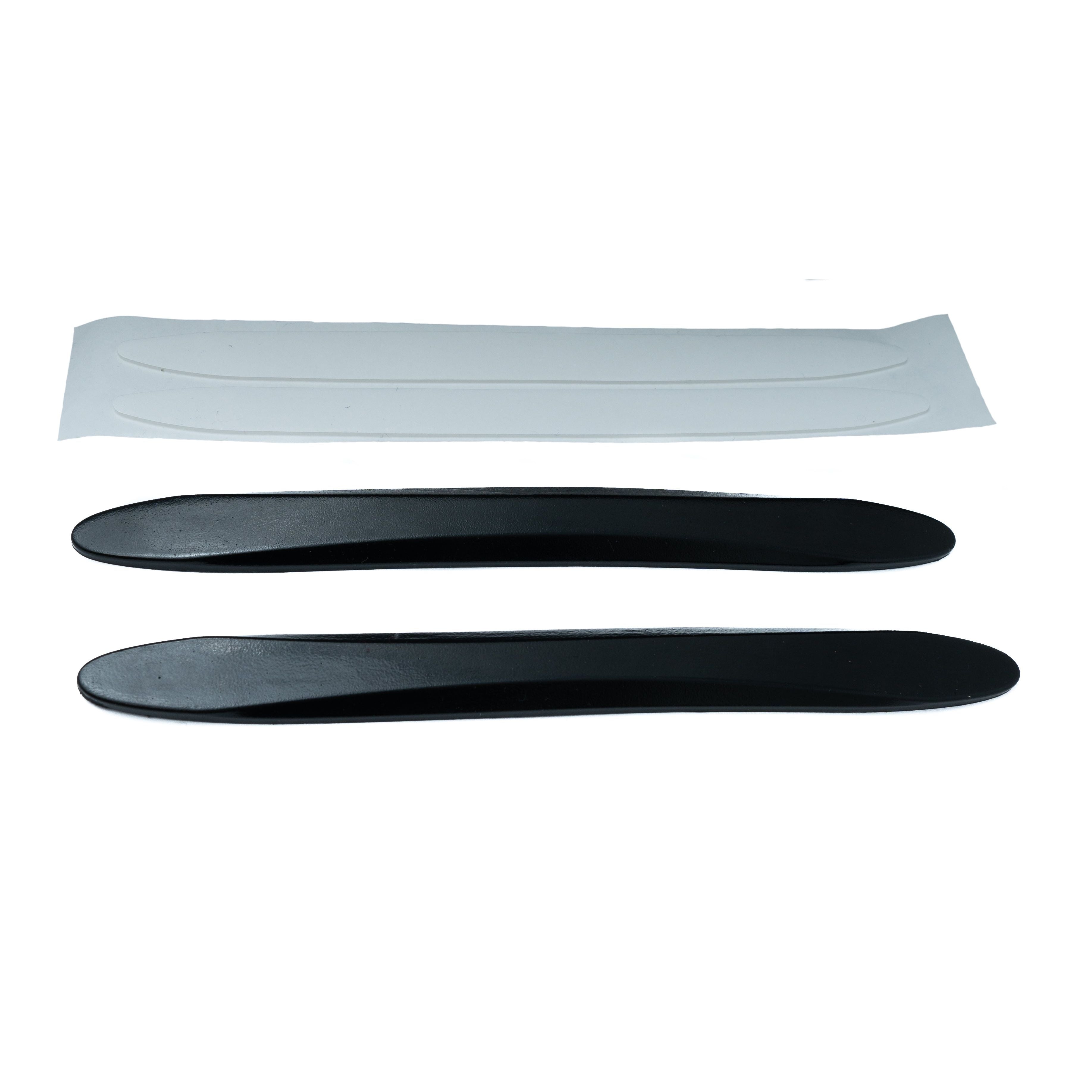 SYSTEM-S 2x Auto Tür Schutz Streifen Anti Kollision Universal aus PVC in Schwarz