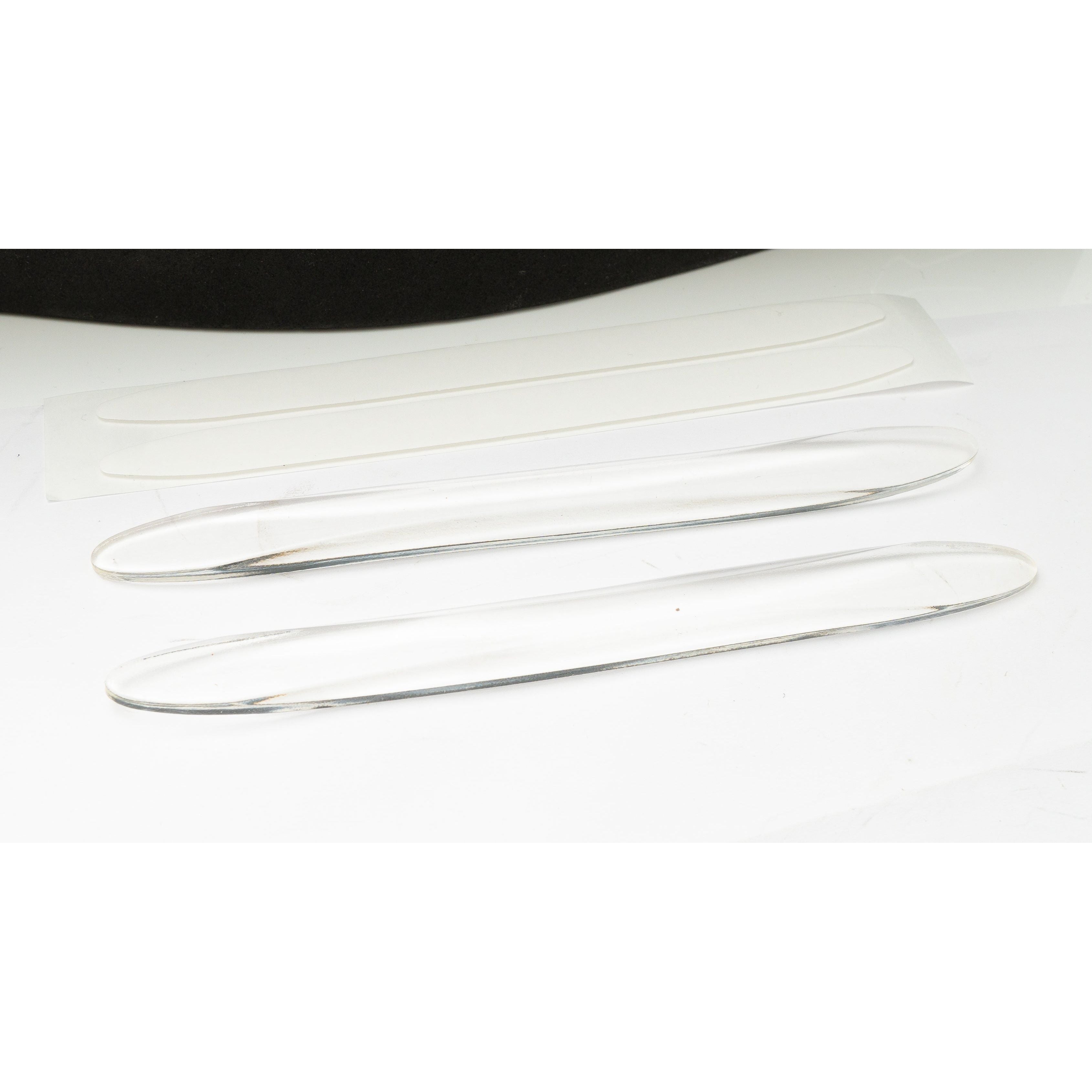 SYSTEM-S 2x Auto Tür Schutz Streifen Anti Kollision Universal aus PVC in Transparent