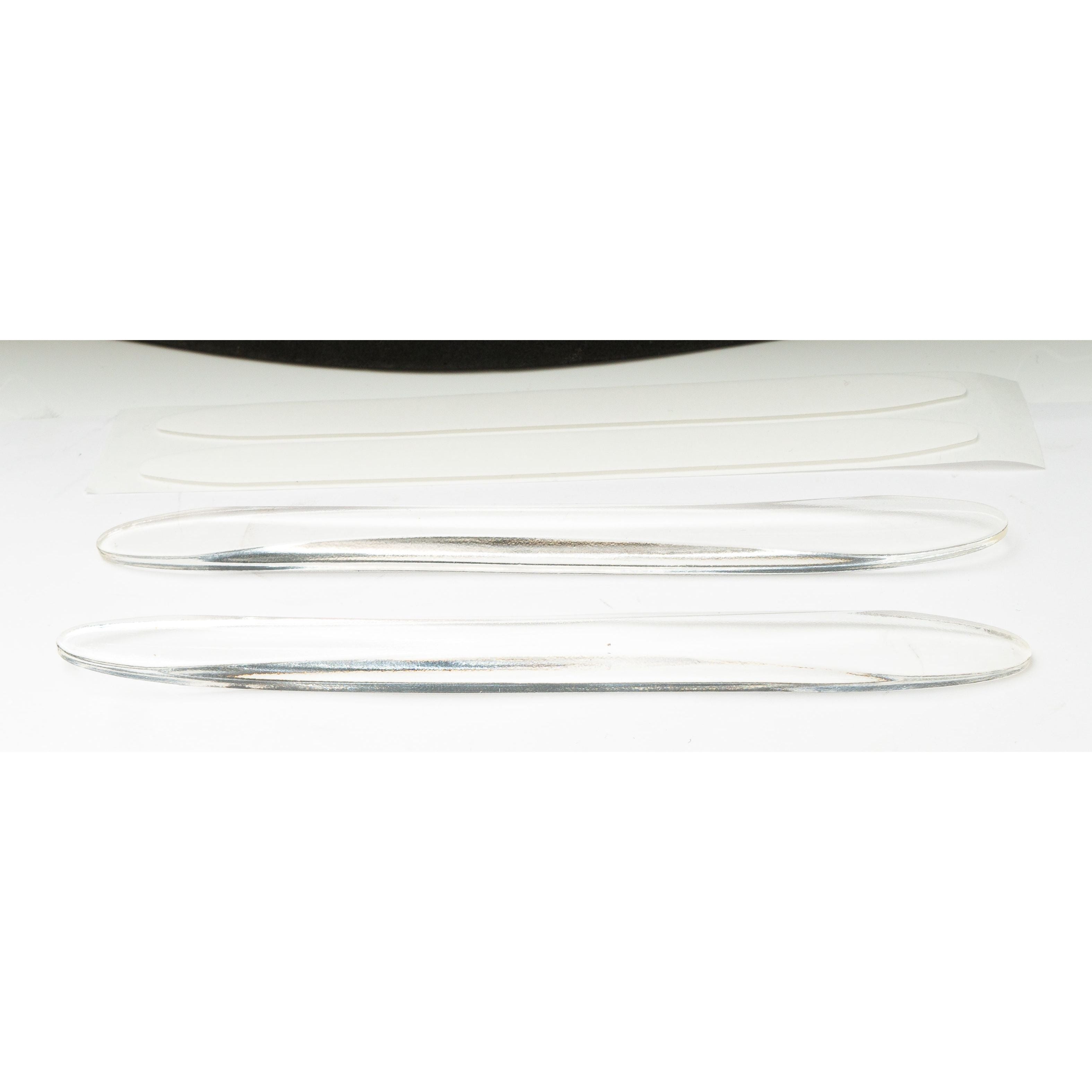 SYSTEM-S 2x Auto Tür Schutz Streifen Anti Kollision Universal aus PVC in Transparent