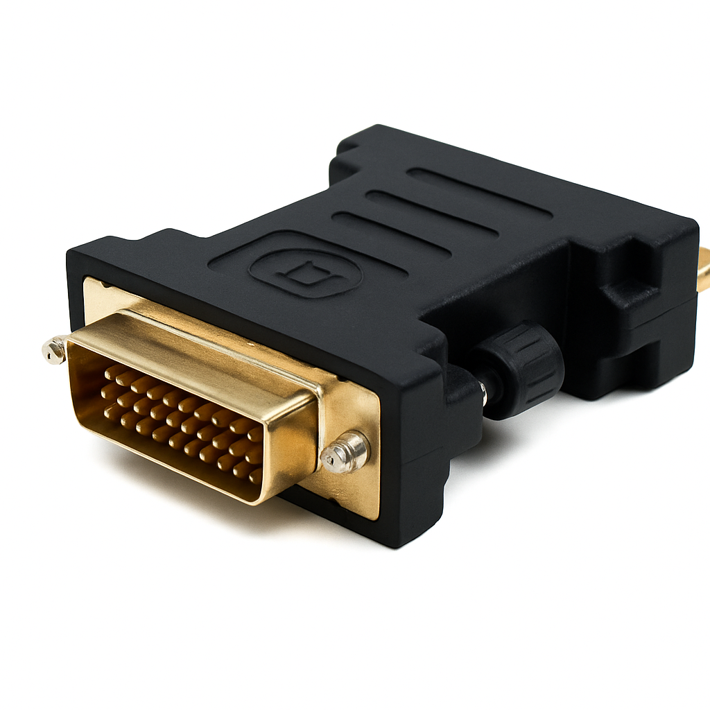 DVI-I Auf DVI-D Adapter Mit Vergoldeten Kontakten Und Stabile Schraubverbindung Plug And Play