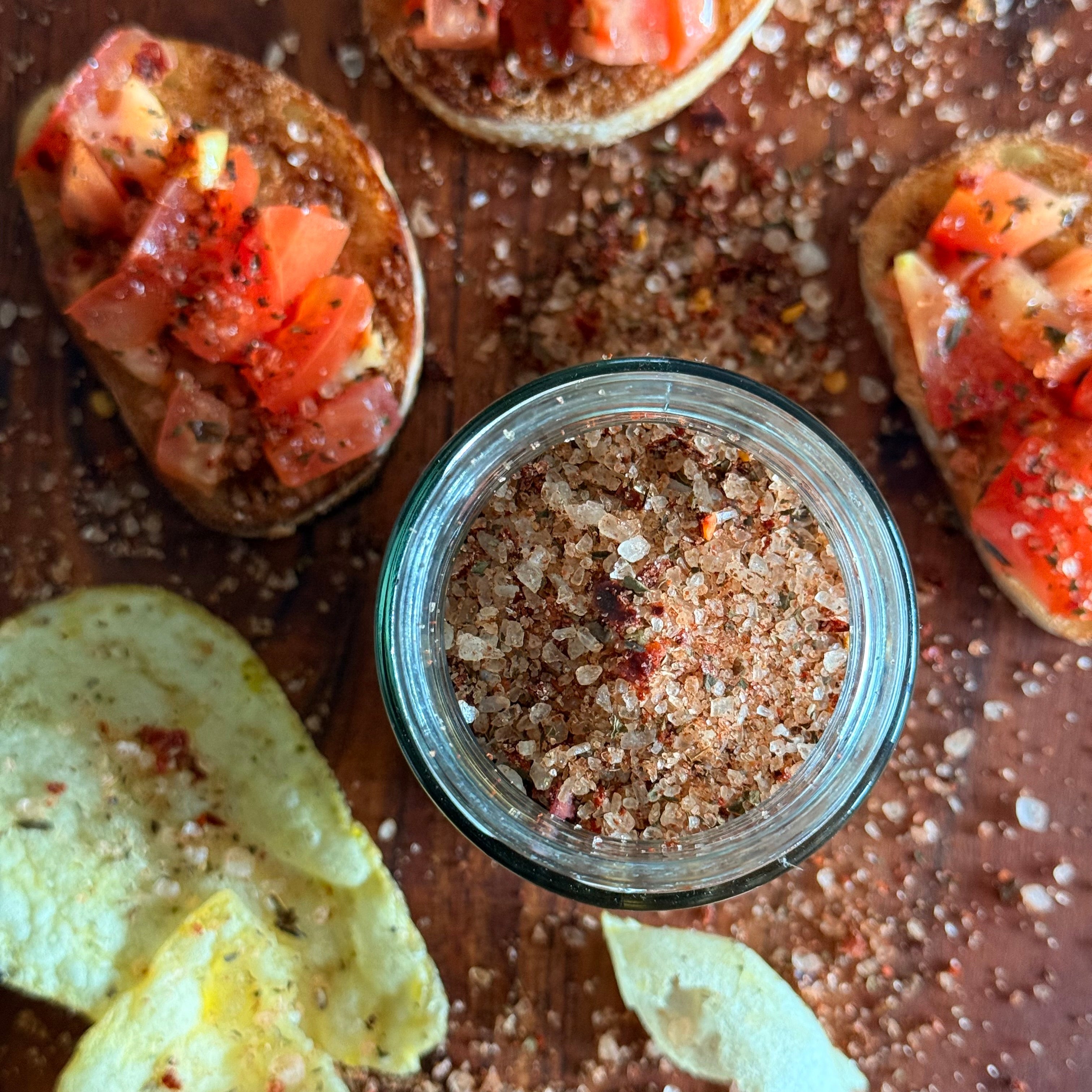 Chili Minze Salz Feuriger Gewürzmix Für Pasta Pizza Vegane Gerichte Und Currys Tex Mex Kick