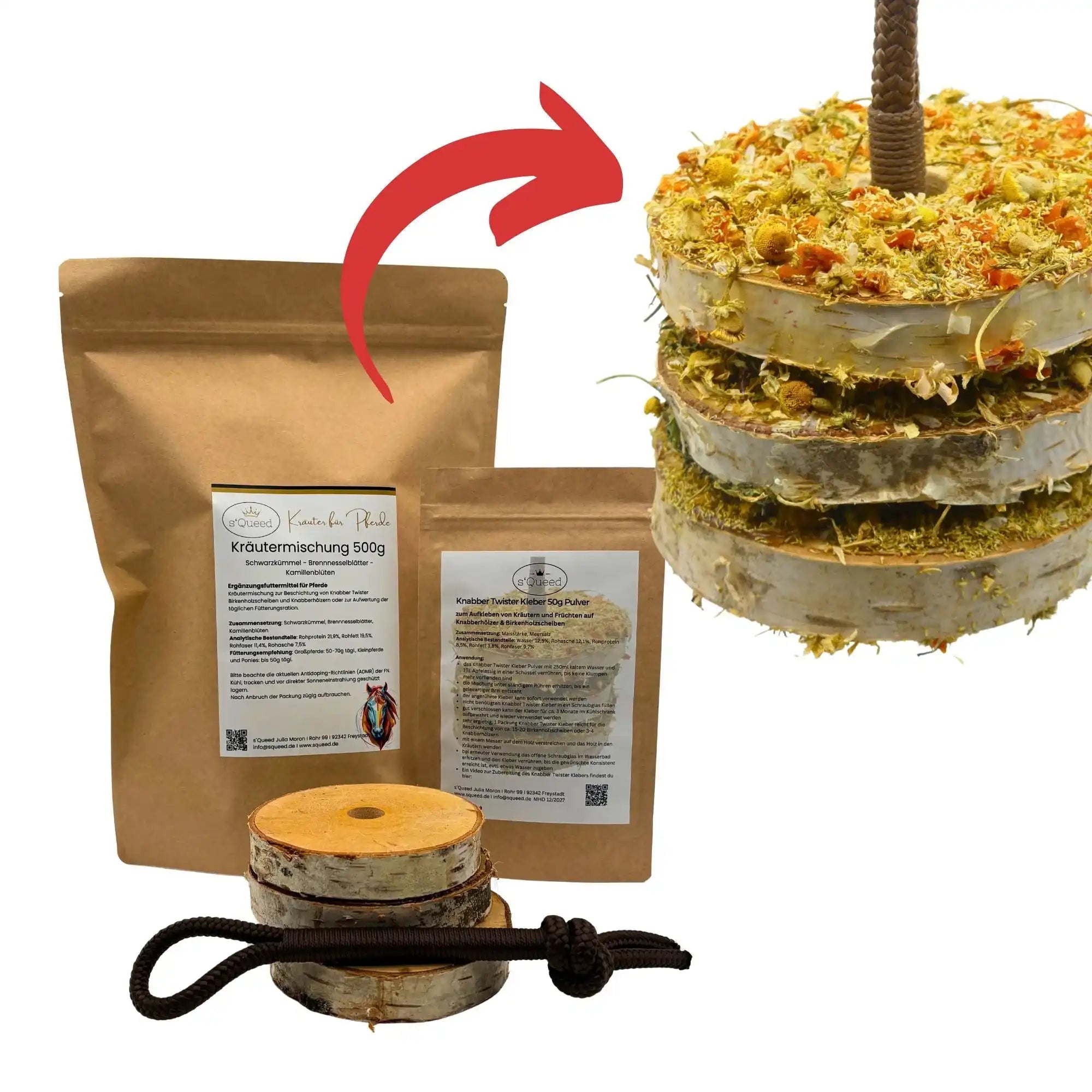 Selbstbau Set Knabber Twister Pferdespielzeug Für Pferde Individuelle Beschäftigung Und Abwechslung Im Alltag by s`Queed