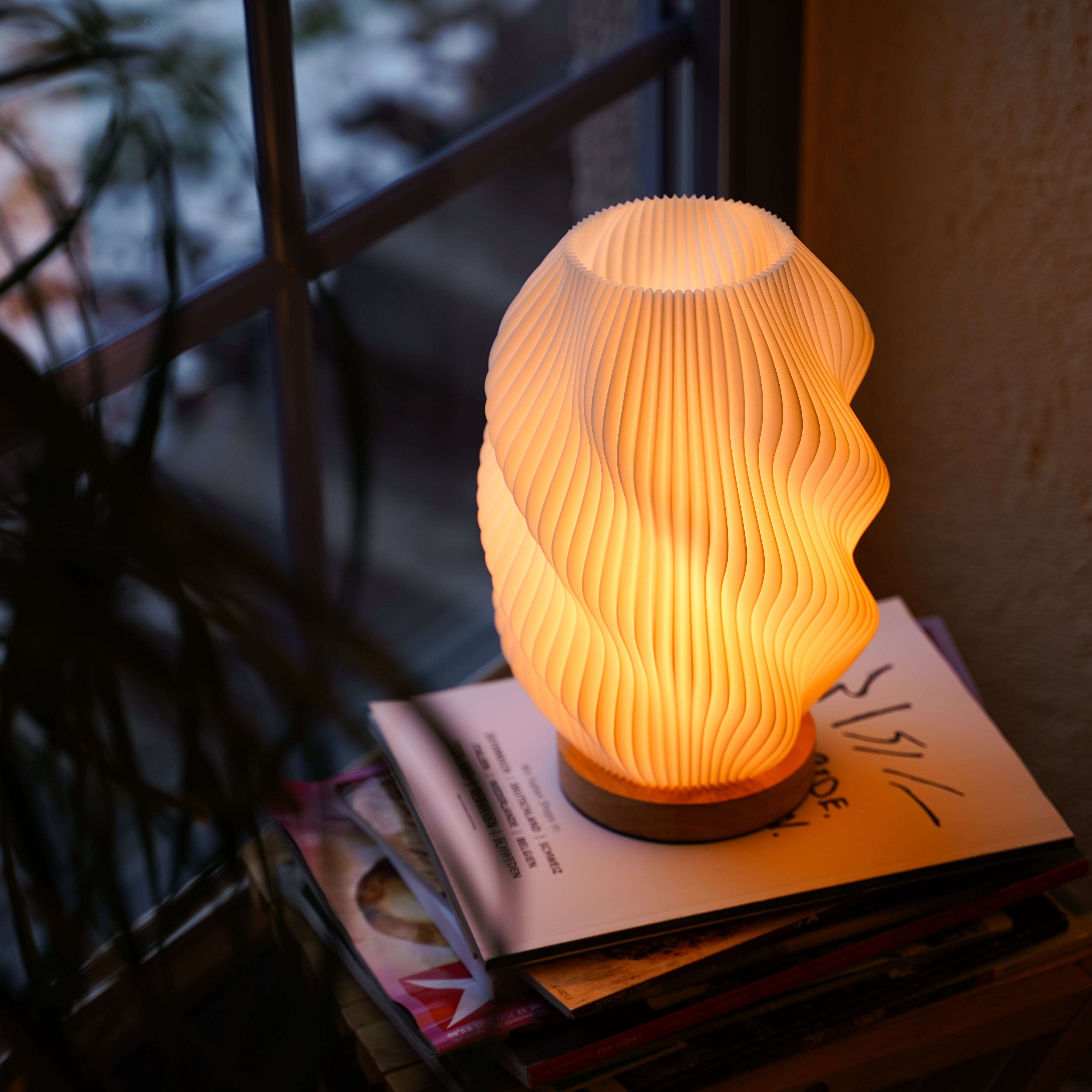 Twuro Lampe Mit Welligem Lichtdesign Für Eine Warme Gemütliche Atmosphäre In Jedes Zimmer Wohnzimmer Schlafzimmer