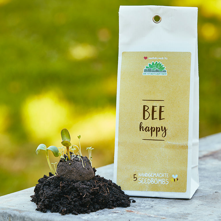 5 Samenbomben "Bee happy"
