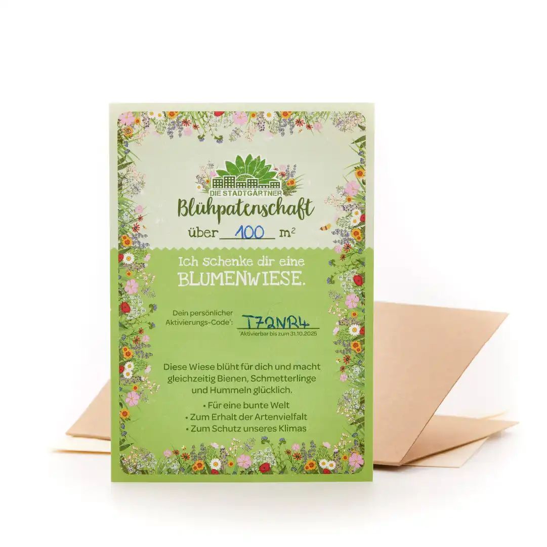 Blühpatenschaft für 100 m² Blumenwiese