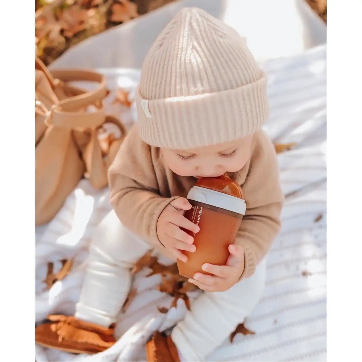 Ultra Wide Neck Baby Bottle 240ml (Grau)