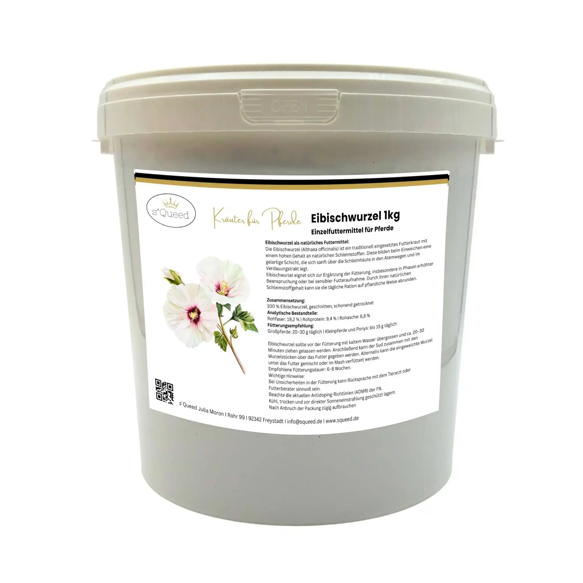 Eibischwurzel Für Pferde 1 Kg Sanfte Unterstützung Für Atemwege Und Magen Als Natürliches Einzelfuttermittel by s`Queed