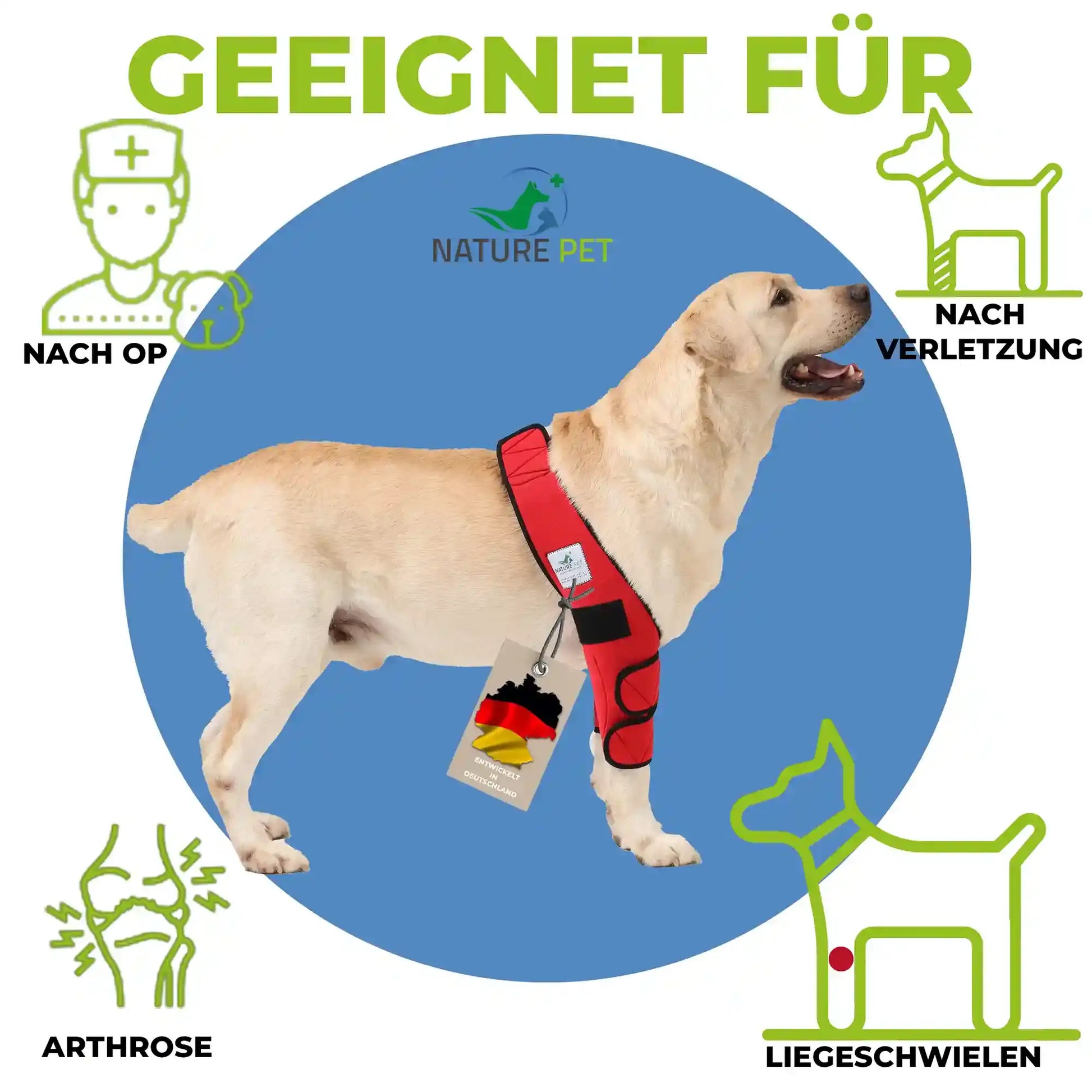 Liegeschwielen Bandage für Hunde by Nature Pet