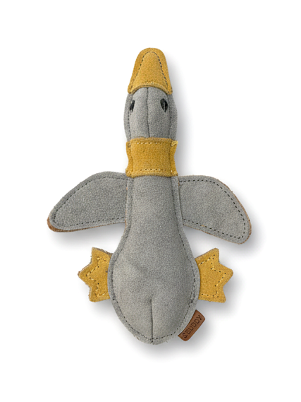 BUDDY. Hundespielzeug aus Leder "Kleine Ente"