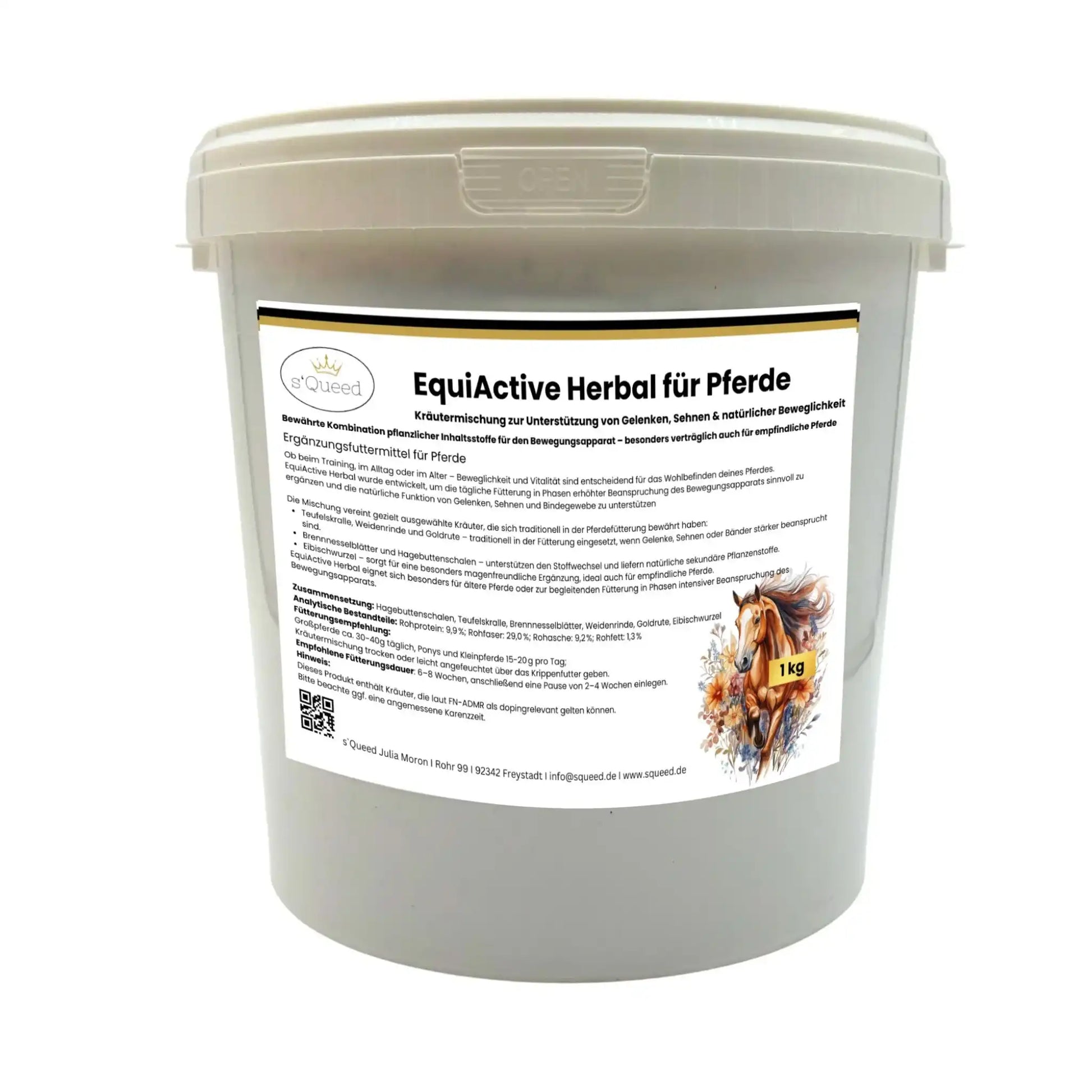 EquiActive Herbal 1 Kg Kräutermischung Zur Unterstützung Von Beweglichkeit Und Vitalität Beim Pferd by s`Queed