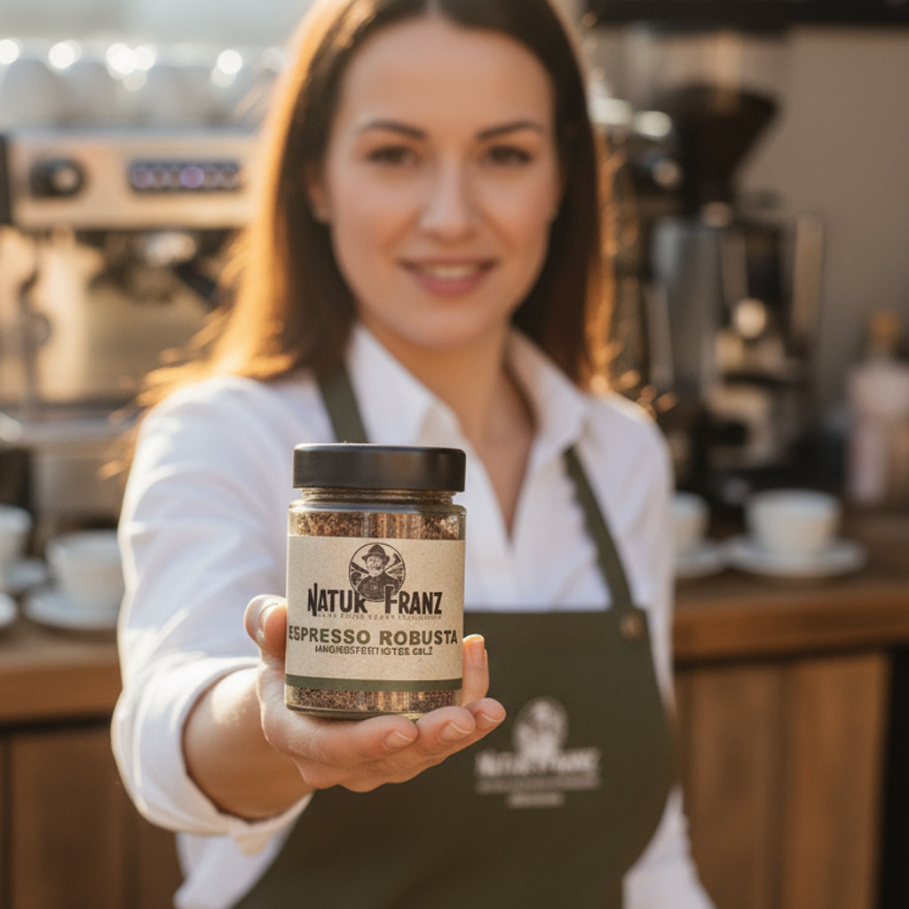 Espresso Robusta Salz Verleiht Steaks Schokolade Desserts Und Tomatengerichten Kräftige Aromatische Tiefe