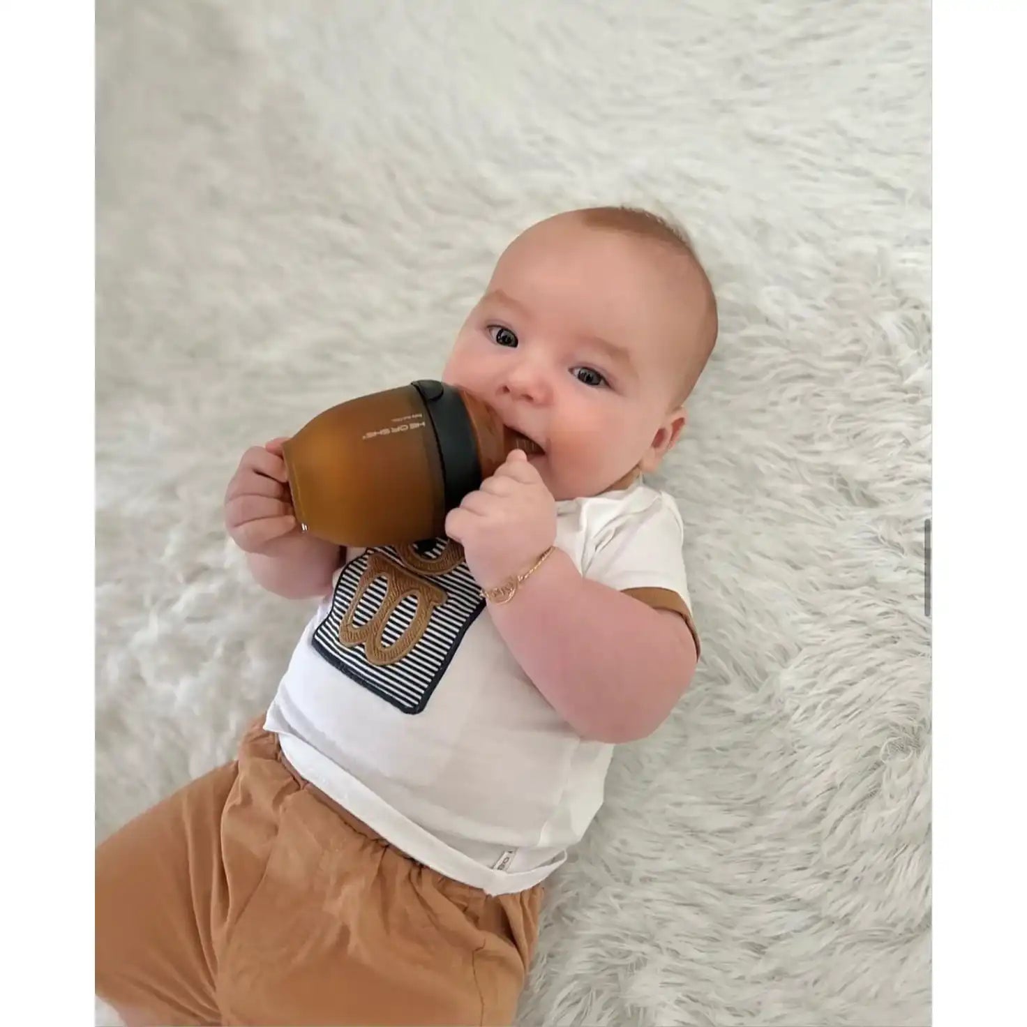 Ultra Wide Neck Baby Bottle 160ml (Schwarz)