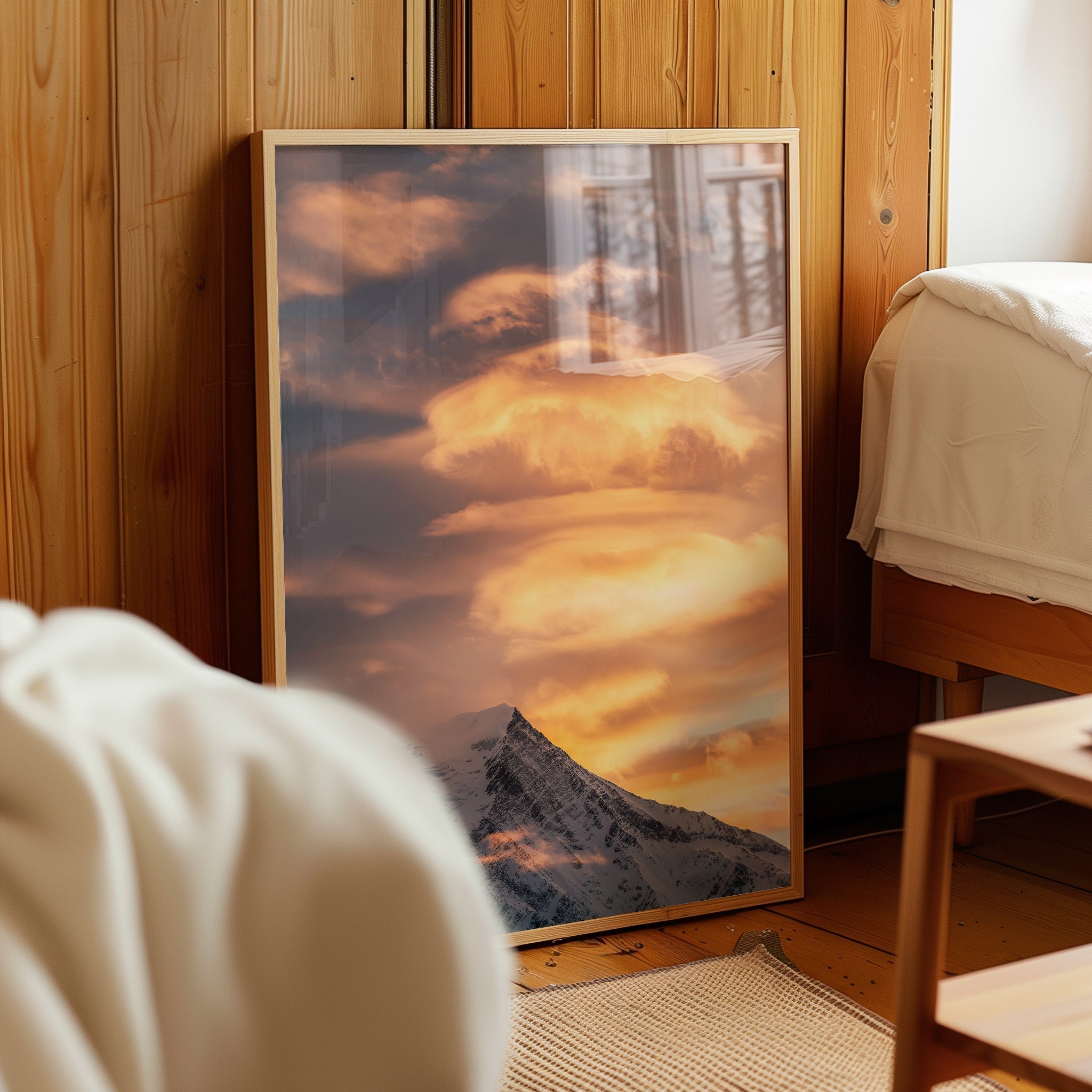 Aiguille du Goûter Print – Chamonix Sunset Alpine Wall Art Photography