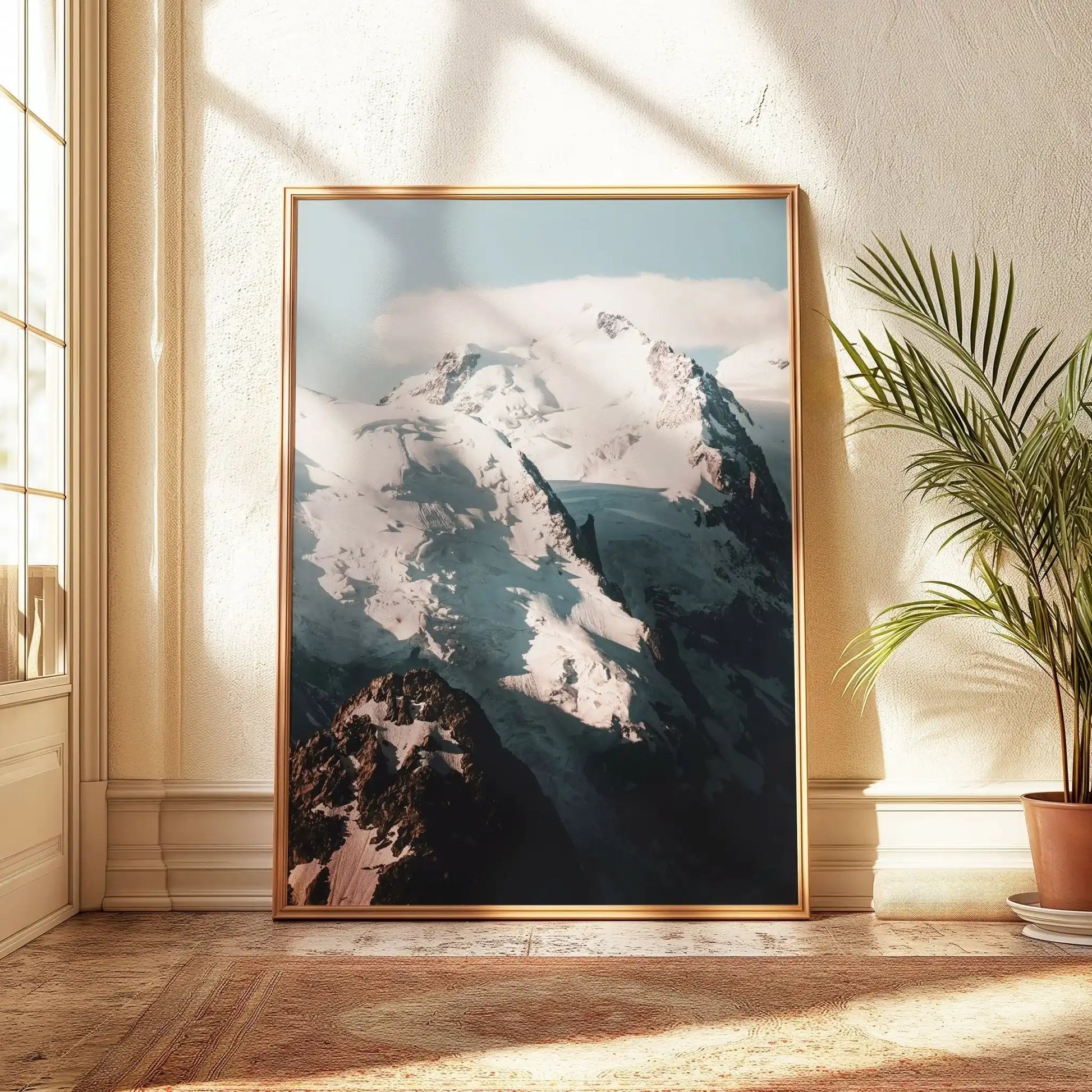 Mont Blanc Massif, Mountain Triptych Wall Art – Landscape Photography Print by Chamonix Prints