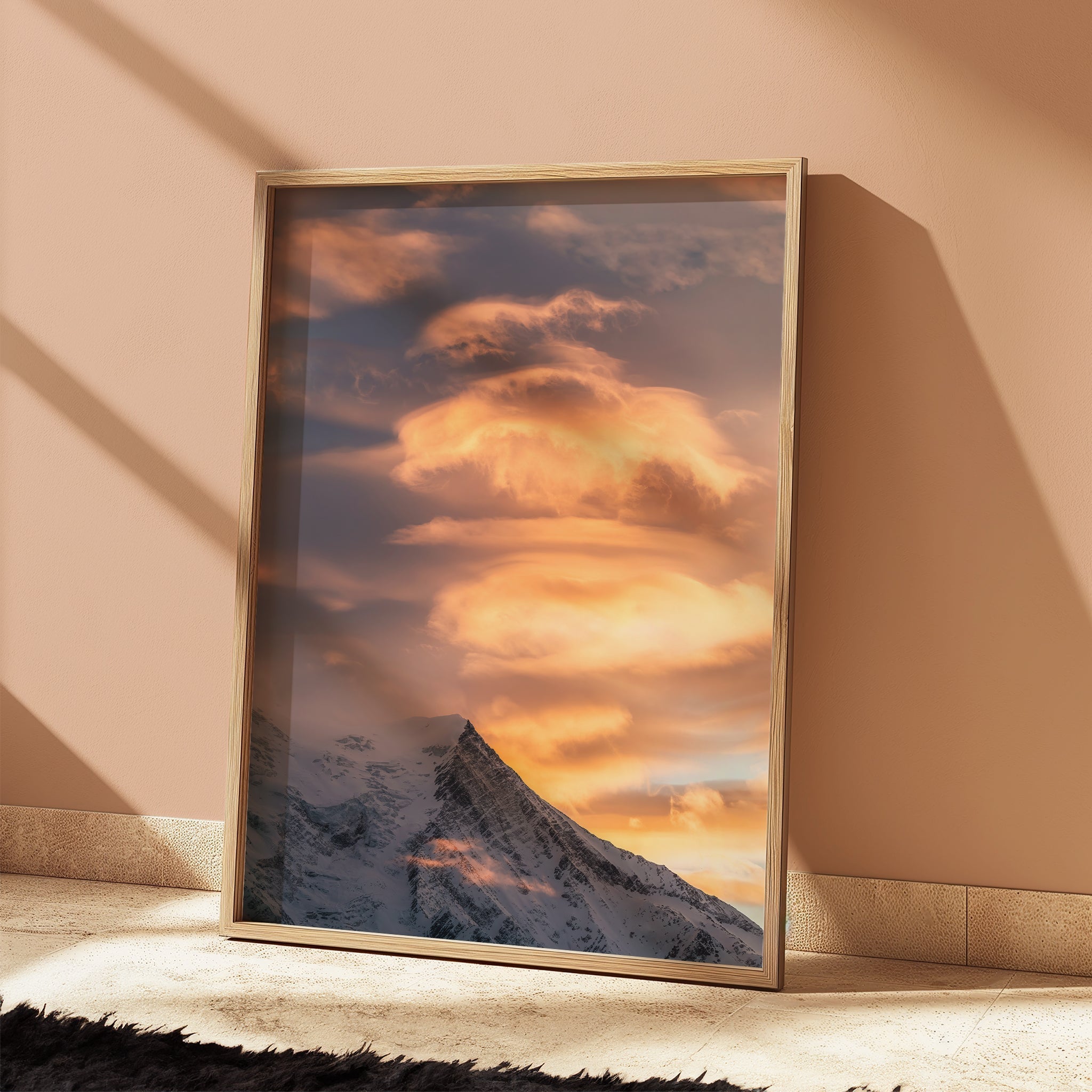 Aiguille du Goûter Print – Chamonix Sunset Alpine Wall Art Photography