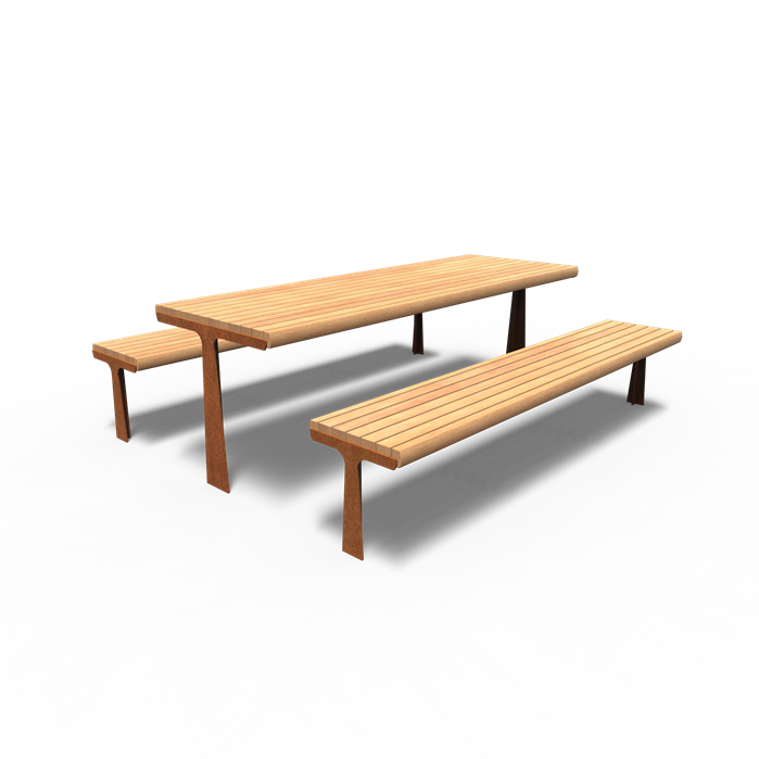 Cortenstahl Picknick Sets GRO Picknick Set