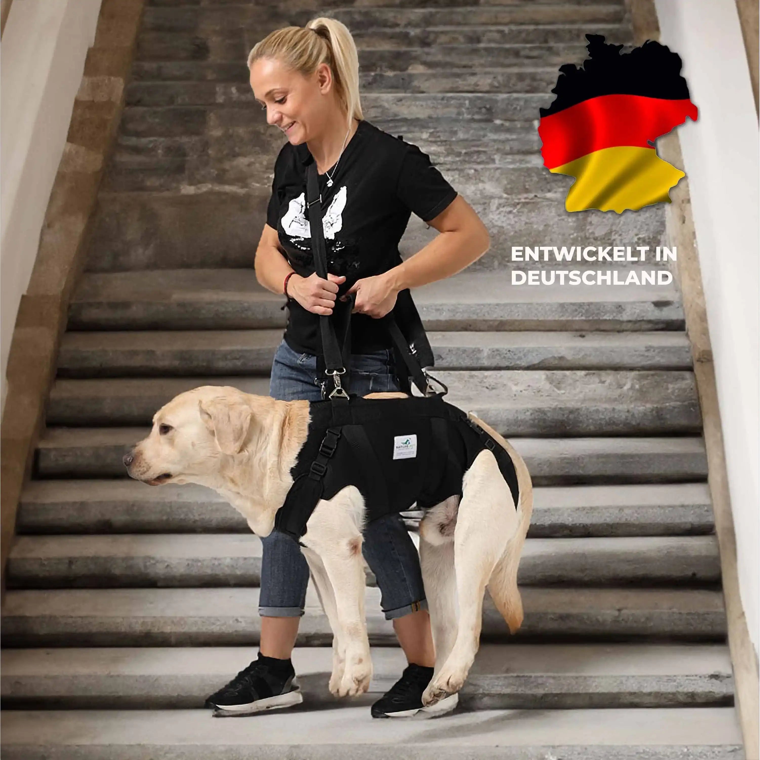 Durchgehende Tragehilfe für Hunde by Nature Pet