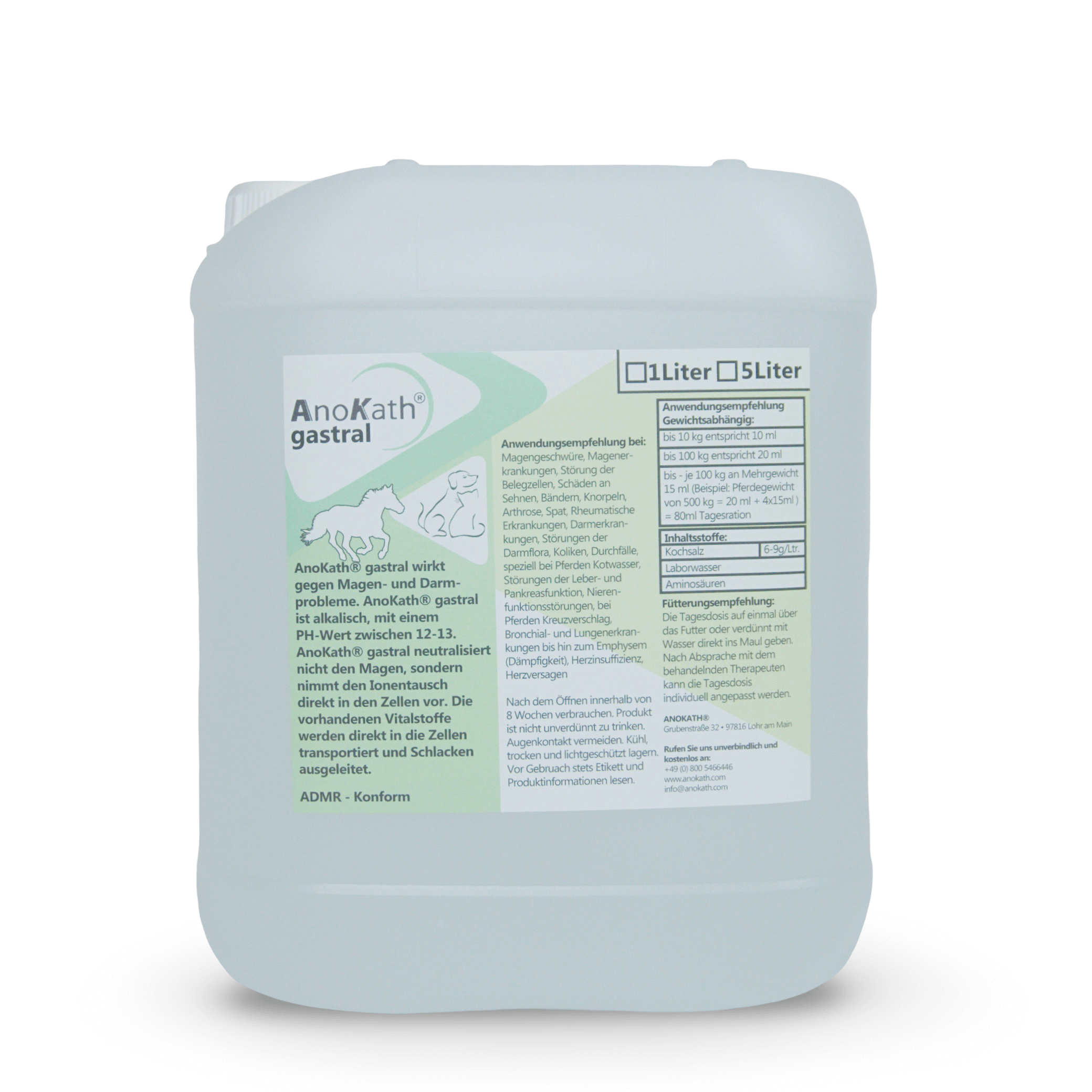 AnoKath® Gastral – Magen- & Darmunterstützung für Pferde, Hunde & Katzen