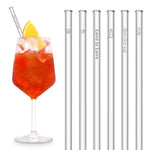 LGBTQ Pride Motive Edition 6x20cm Glasstrohhalme mit gravierten