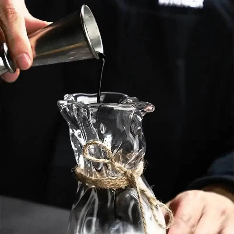 Extravagantes Geriffeltes Cocktailglas 300ml Hochwertiges Dickes Glas Vielseitig Für Cocktails Wein Whiskey