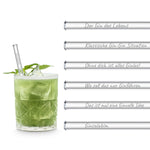 Der Gin des Lebens Edition gravierte mit 6 lustigen Gin Tonic Sprüchen