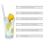 Der Gin des Lebens Edition gravierte mit 6 lustigen Gin Tonic Sprüchen