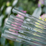 LGBTQ Pride Motive Edition 6x20cm Glasstrohhalme mit gravierten