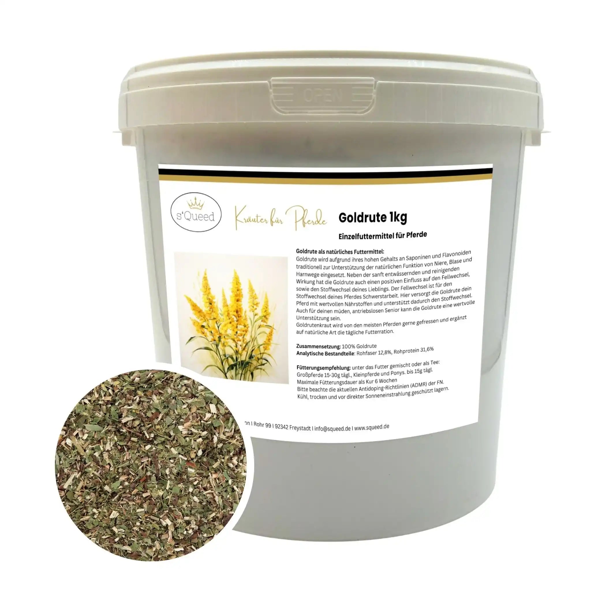 Goldrute Pferd Natürliche Unterstützung Bei Stoffwechselproblemen Nieren Blase Und Harnwege by s`Queed
