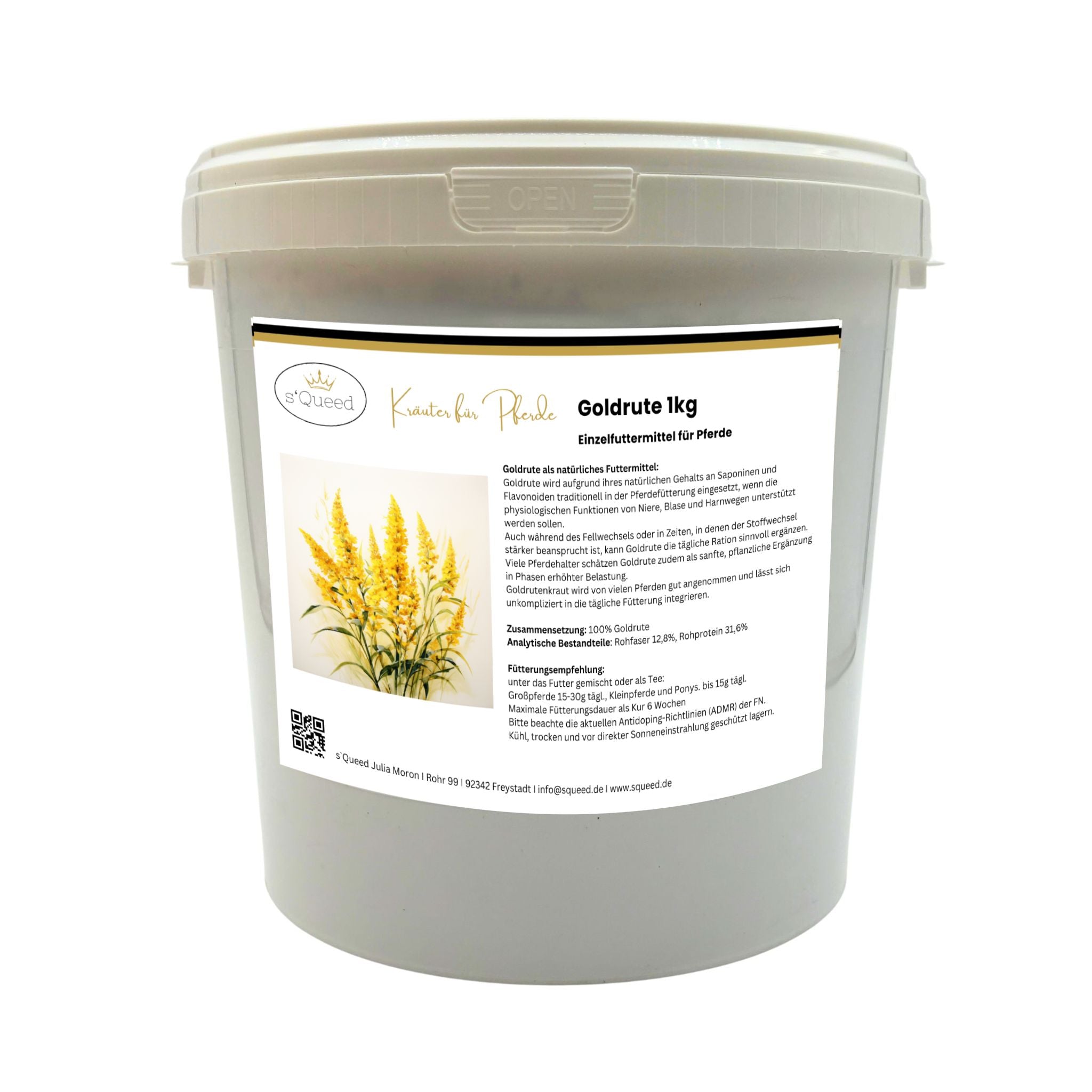 s'Queed Goldrute für Pferde - Natürliche Unterstützung bei Stoffwechsel und