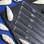 Sea Life Edition 6x Glasstrohhalme mit gravierten Motiven - 15cm, 20cm, 23cm