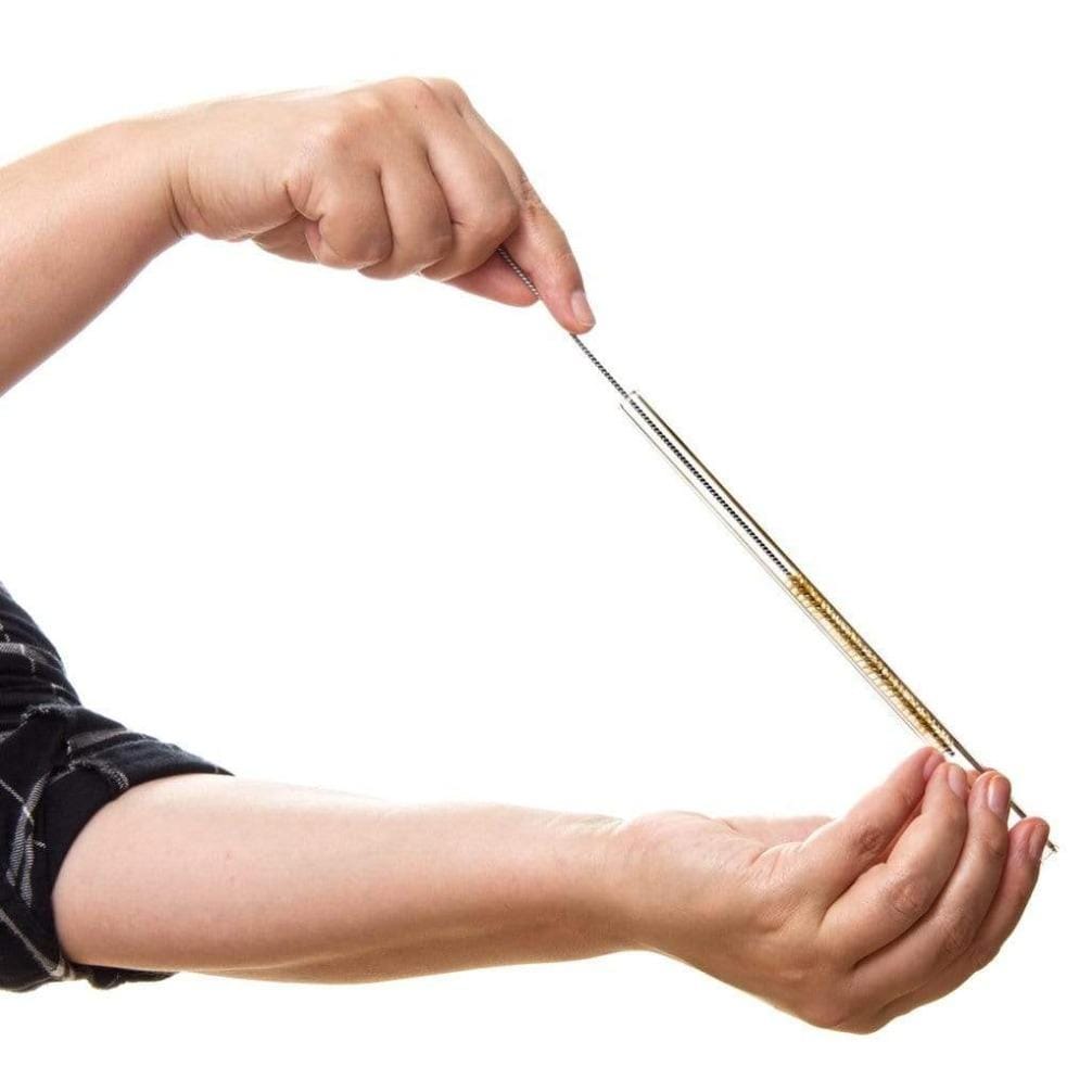 6x 23cm (Gerade) Glasstrohhalme